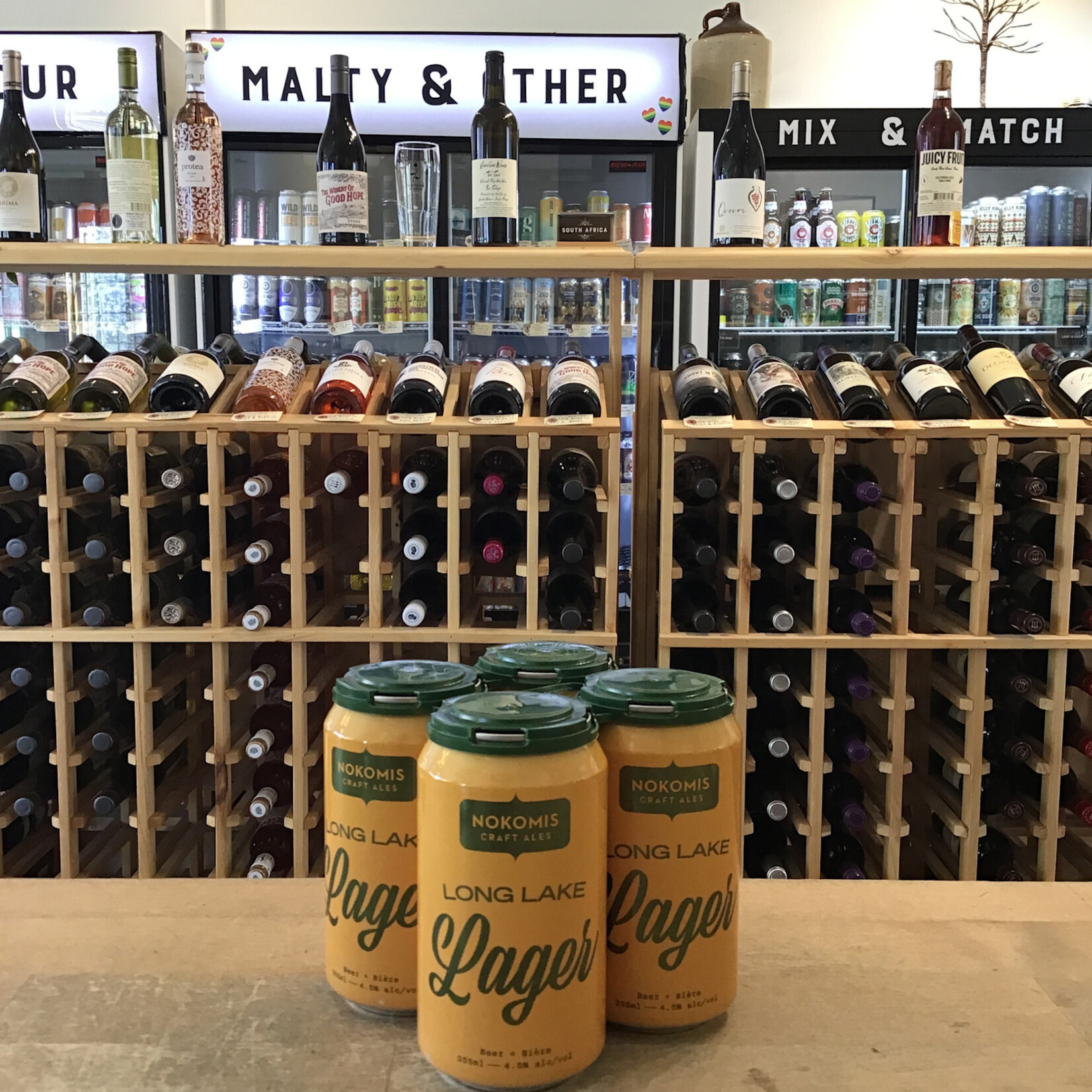 'Long Lake' Lager, Nokomis 4x355ml 4.5%