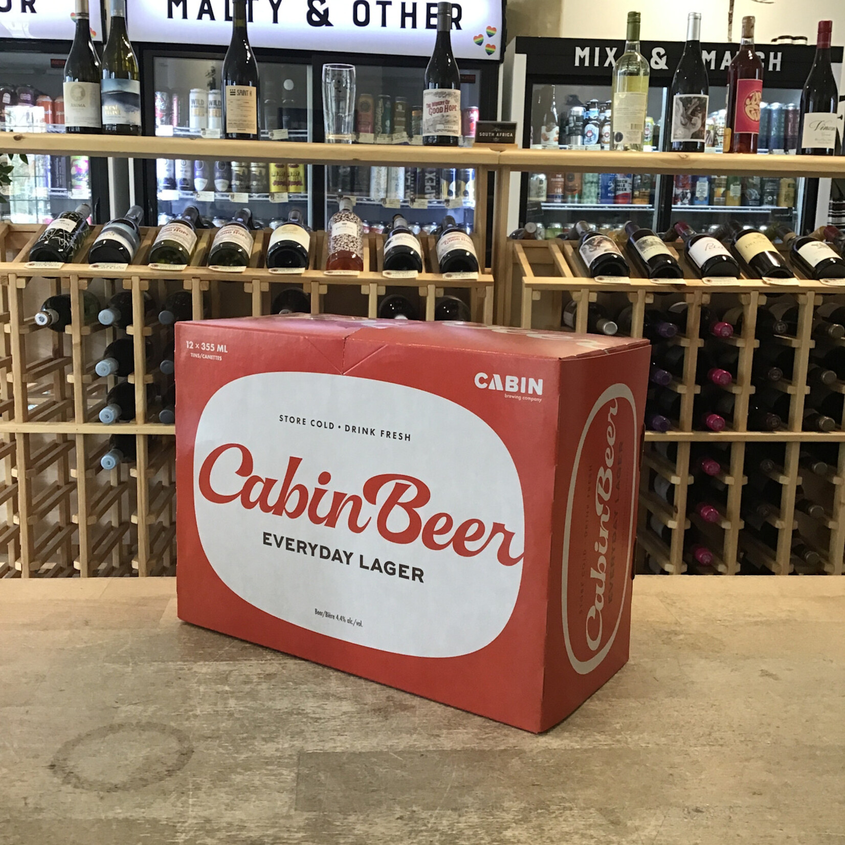 Cabin Brewing 'Cabin Beer' Everyday Lager, Cabin 12x355ml 4.4%