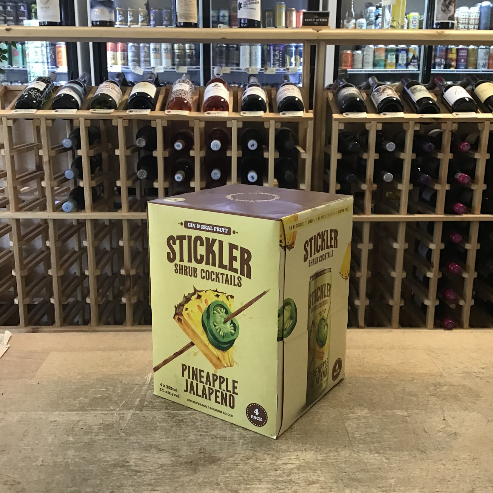 'Pineapple Jalapeno' Shrub, Stickler 4x355ml 5%