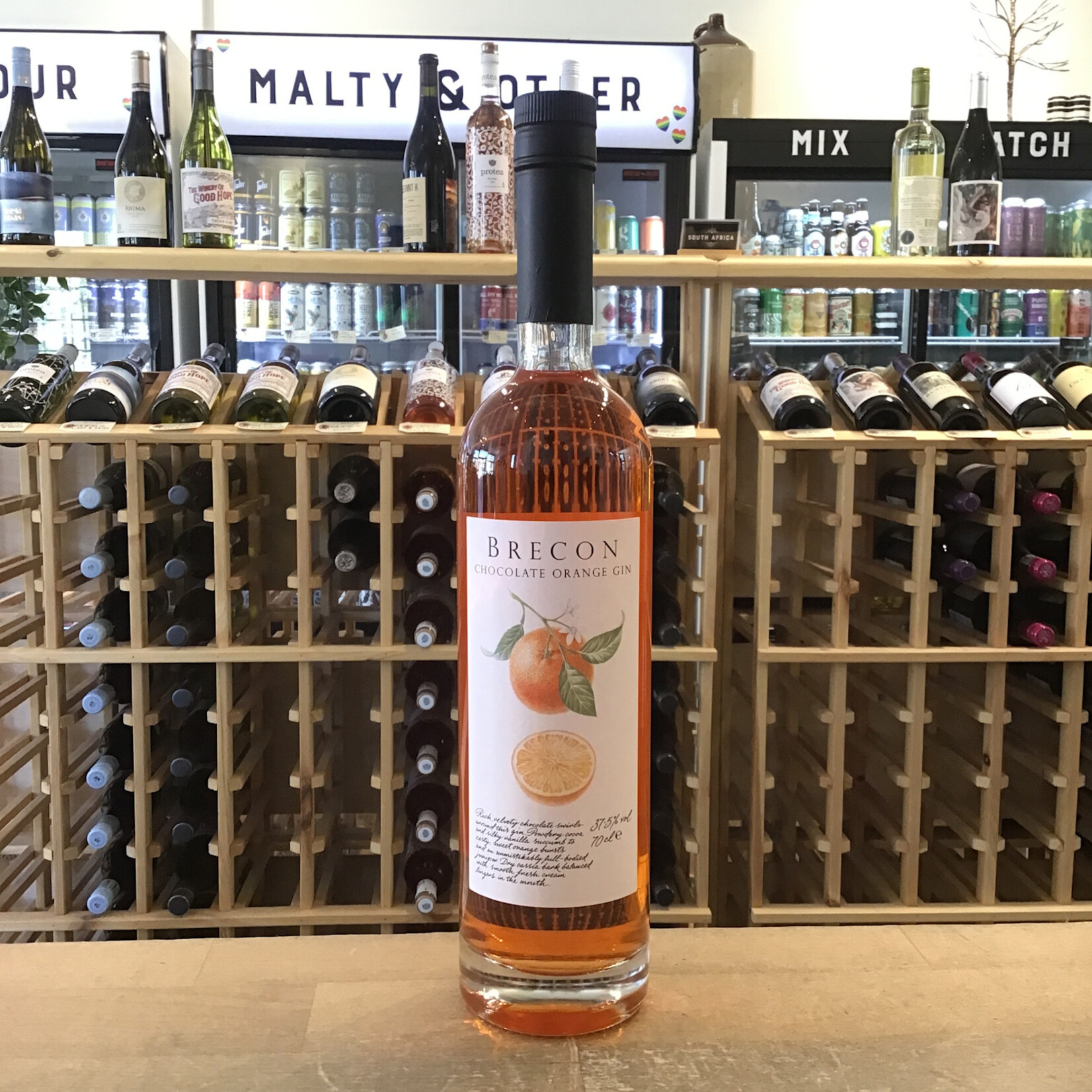 Brecon Chocolate Orange Gin 700ml 37.5%