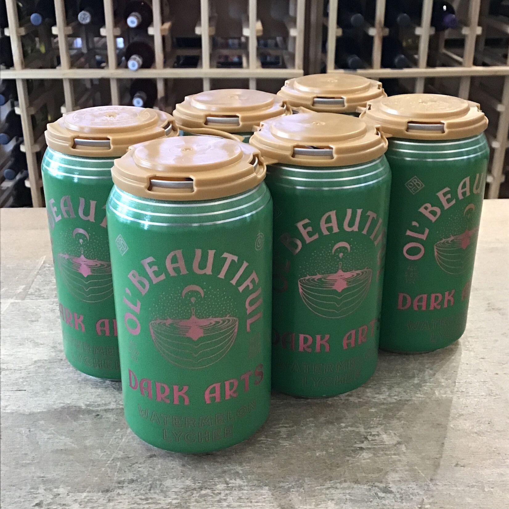 Ol' Beautiful Brewing ‘Dark Arts’ Watermelon Lychee Sour,  Ol’Beautiful Brewing 6x355ml 5%