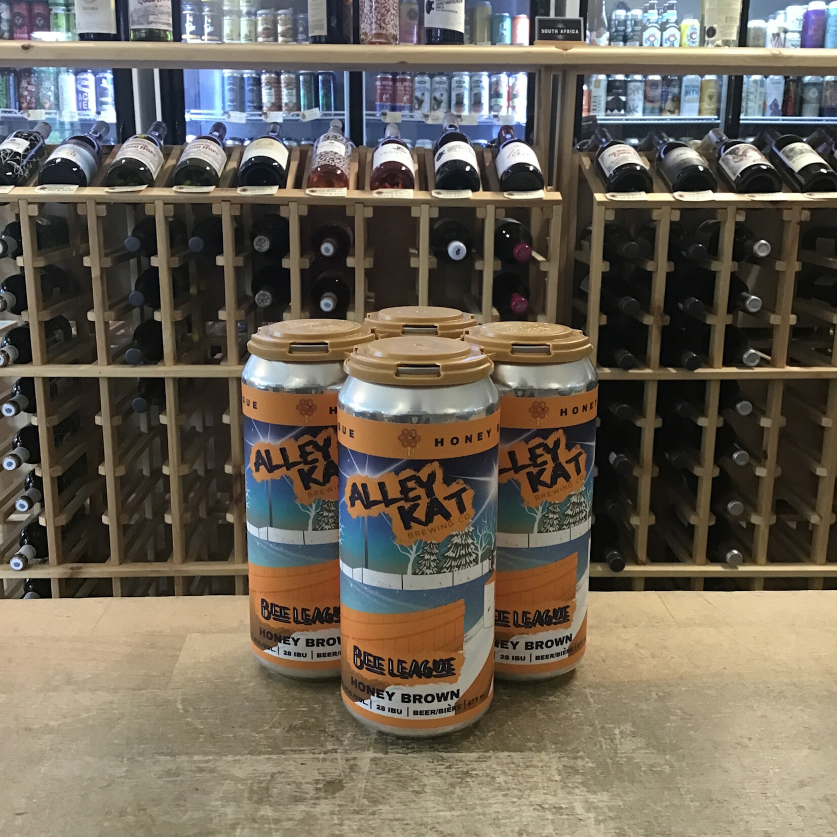 'Bee League' Honey Brown,  Alley Kat 4x473ml 5%