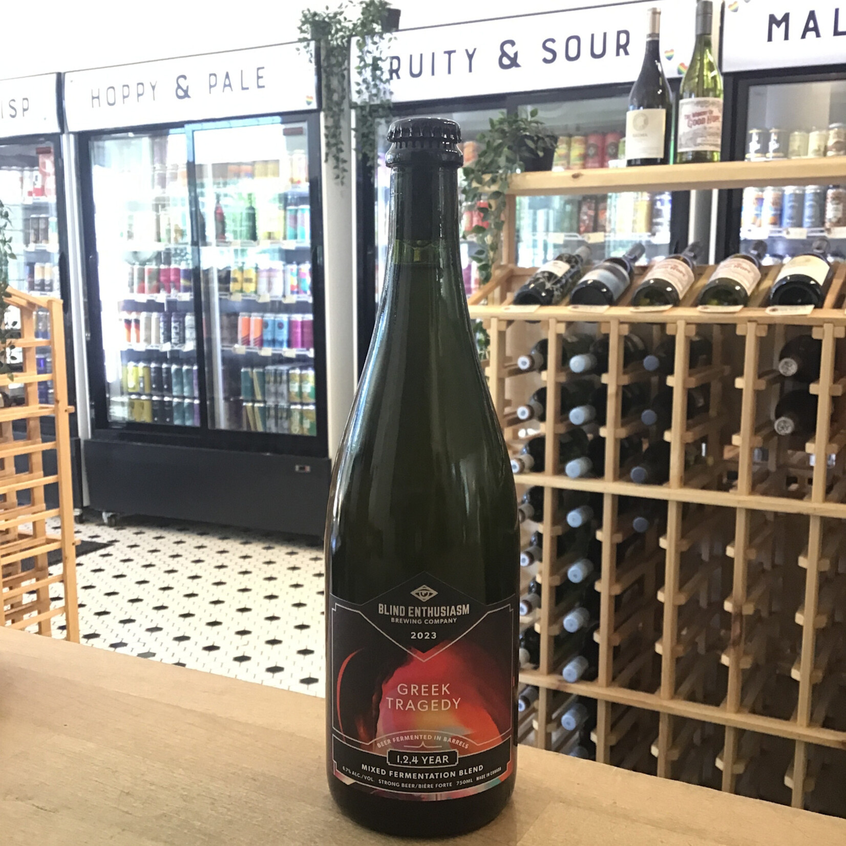Blind Enthusiasm ‘Greek Tragedy’ 1,2,4 year Mixed Fermentation, Blind Enthusiasm 750ml 6.7%