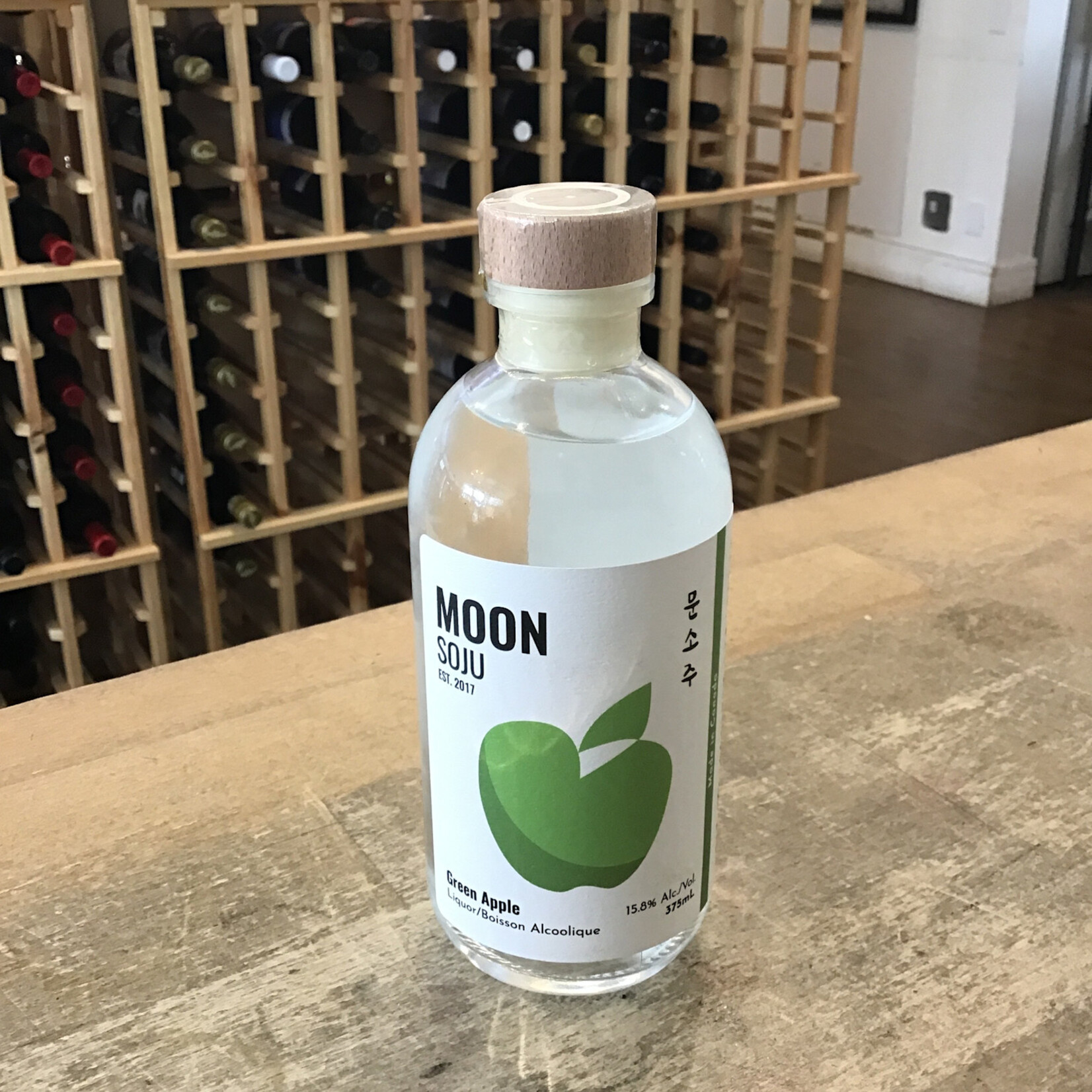 Moon Soju Green Apple 375ml 15.6%
