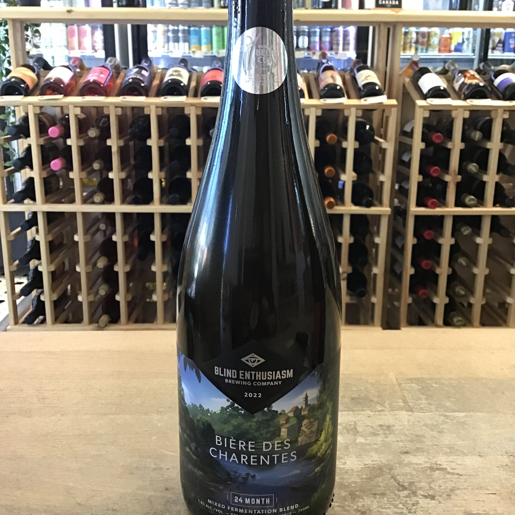 Blind Enthusiasm 'Biere des Charentes' 2 Year Cognac Barrel Aged Mixed Fermentation Ale, Blind Enthusiasm 750ml 7.3%
