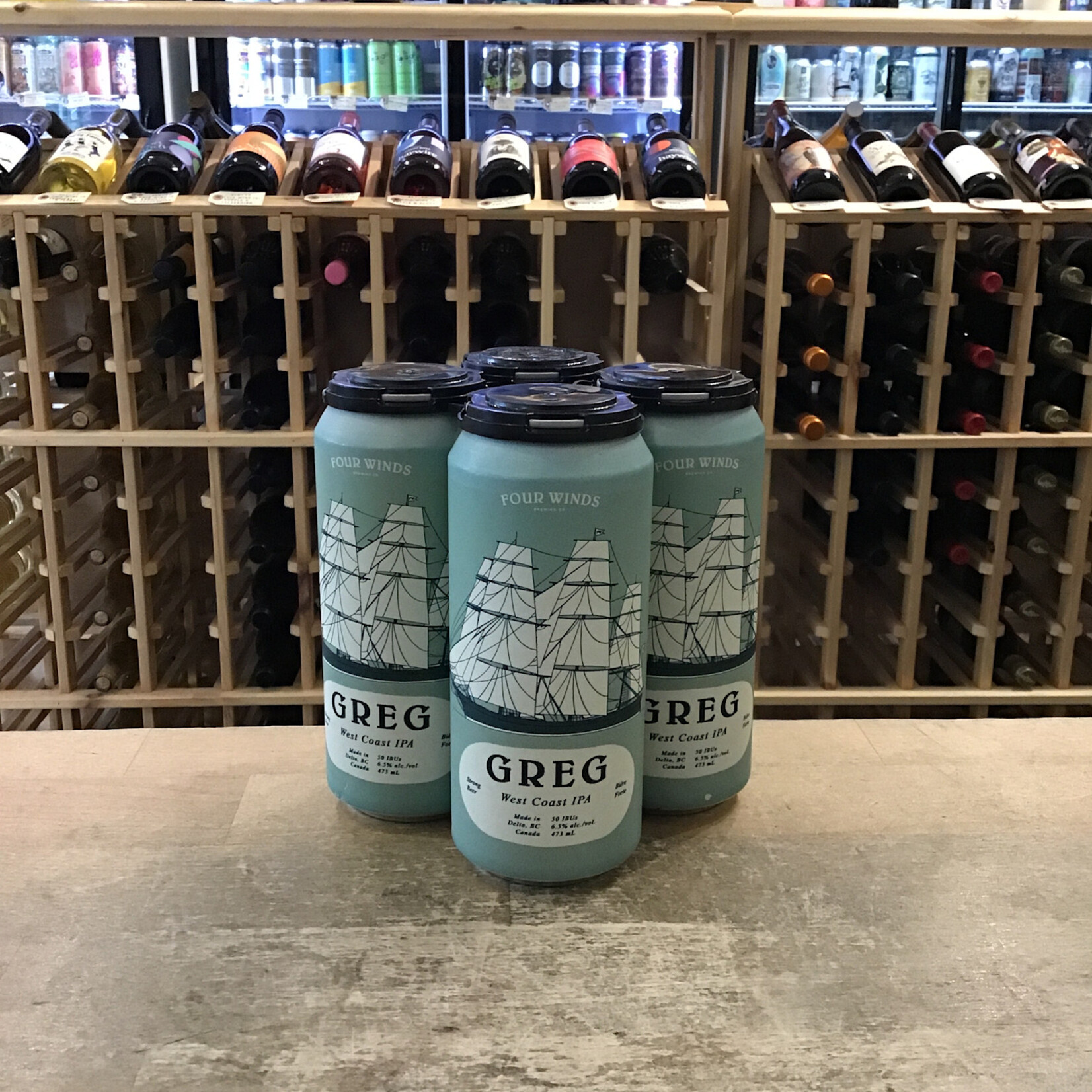 Four Winds 'Greg' West Coast IPA, Four Winds 4x473ml 6.5%