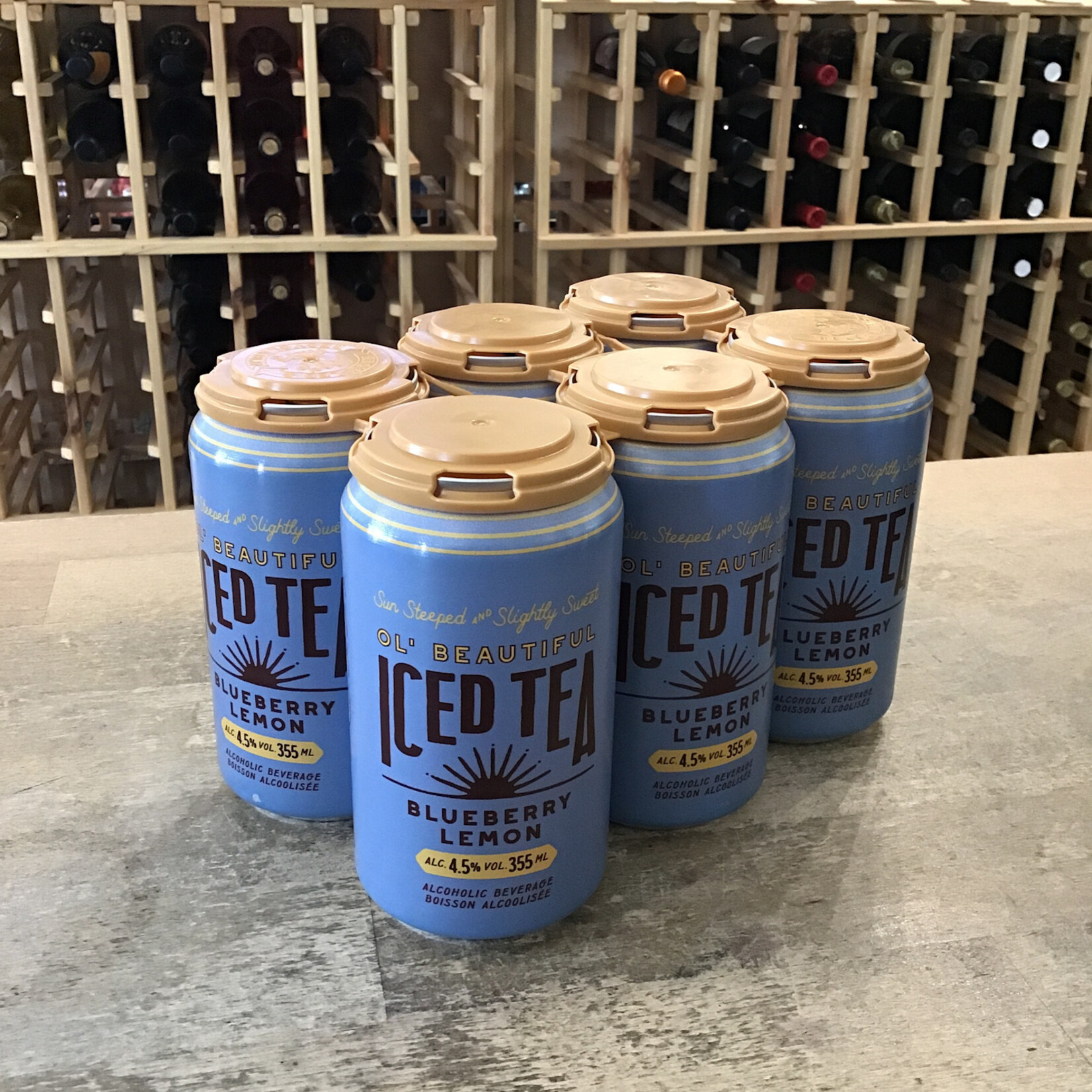 Ol' Beautiful Brewing Blueberry Lemon Hard Iced Tea, Ol' Beautiful 6x355ml 4.5%