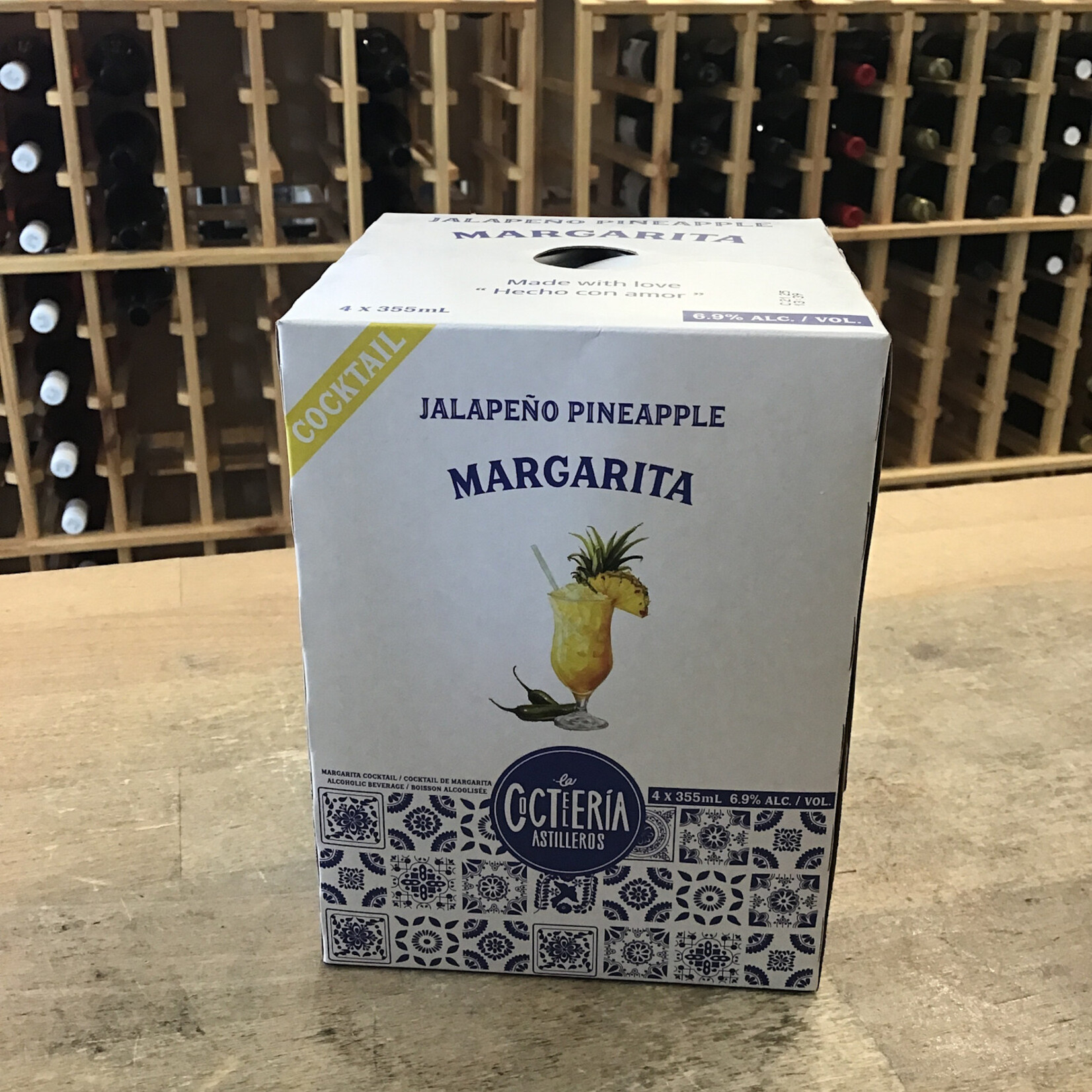Jalapeno Pineapple Margarita, La Cervecaria 4x355ml 6.9%