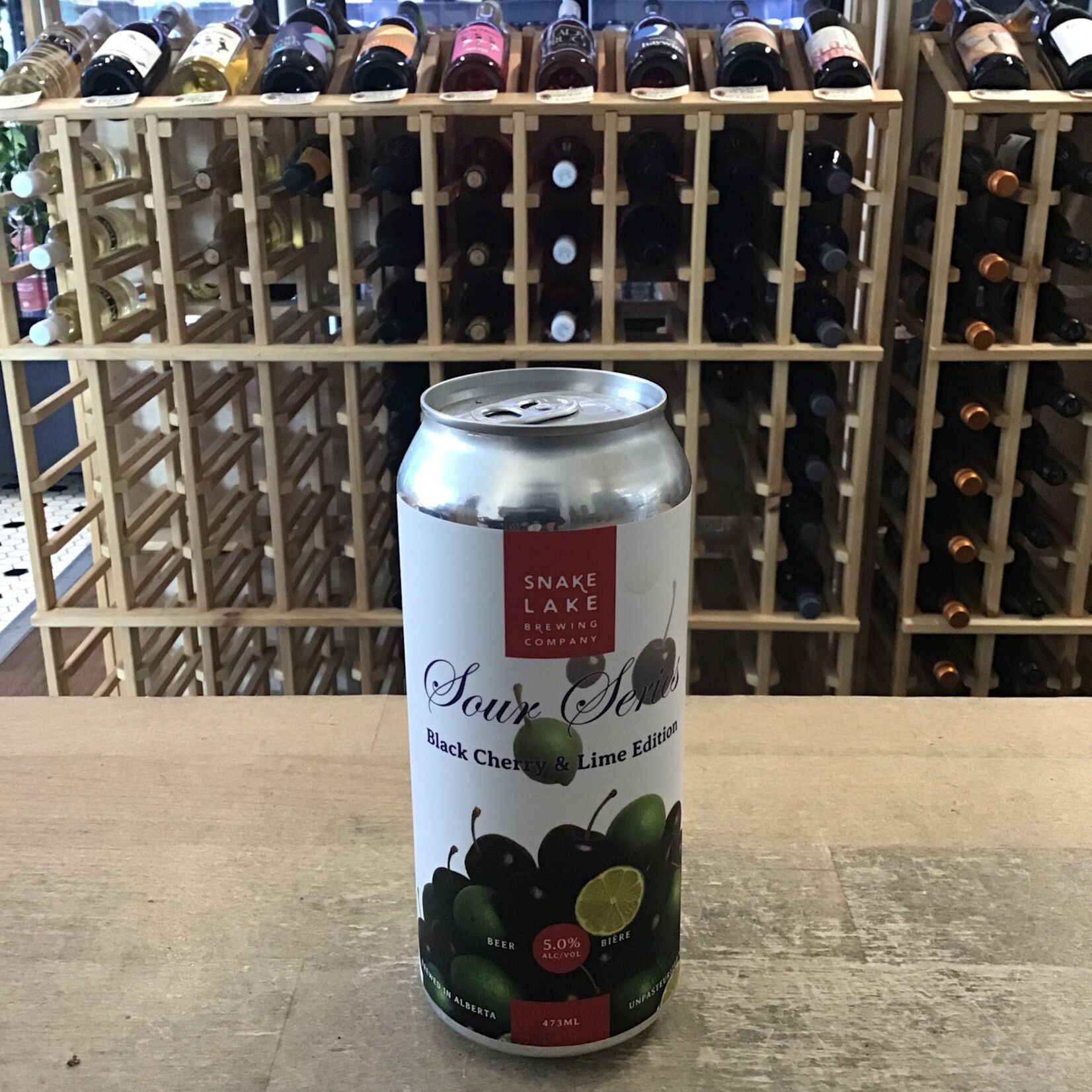 Snake Lake 'Sour Series' Black Cherry & Lime, Snake Lake 473ml 5.0%