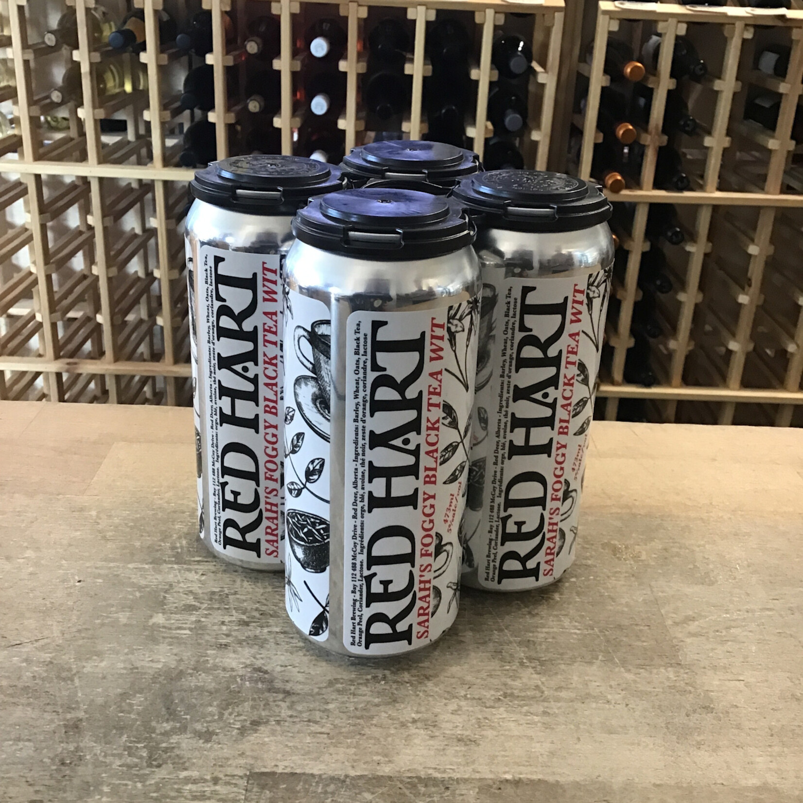The Red Hart Brewing Co. ‘Sarah’s’ Foggy Black Tea Wit, Red Hart 4x473ml 5%