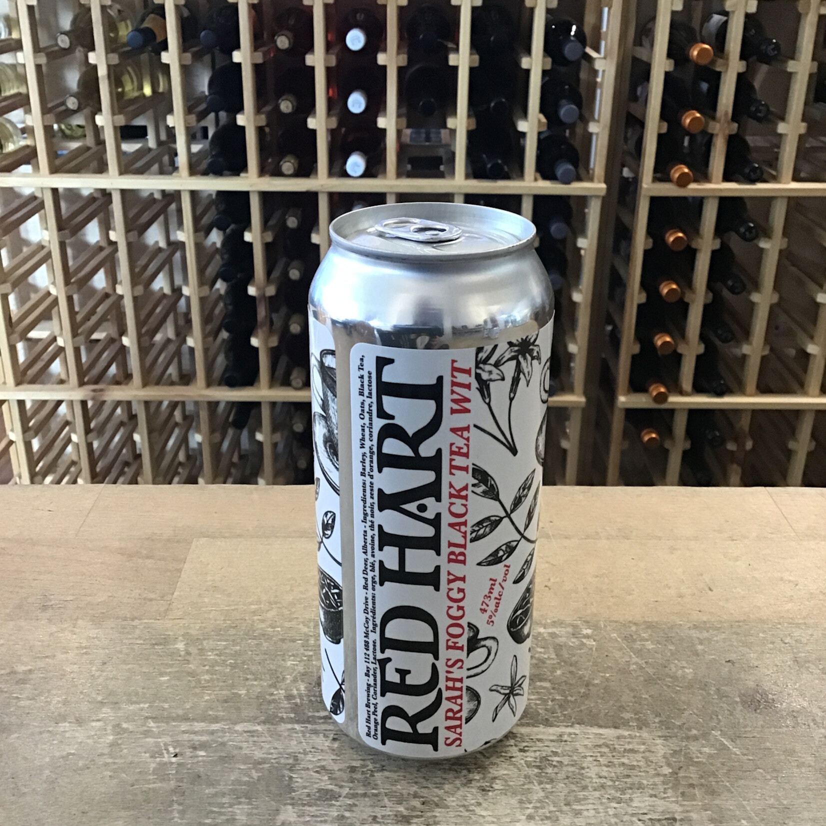 The Red Hart Brewing Co. ‘Sarah’s’ Foggy Black Tea Wit, Red Hart 473ml 5%