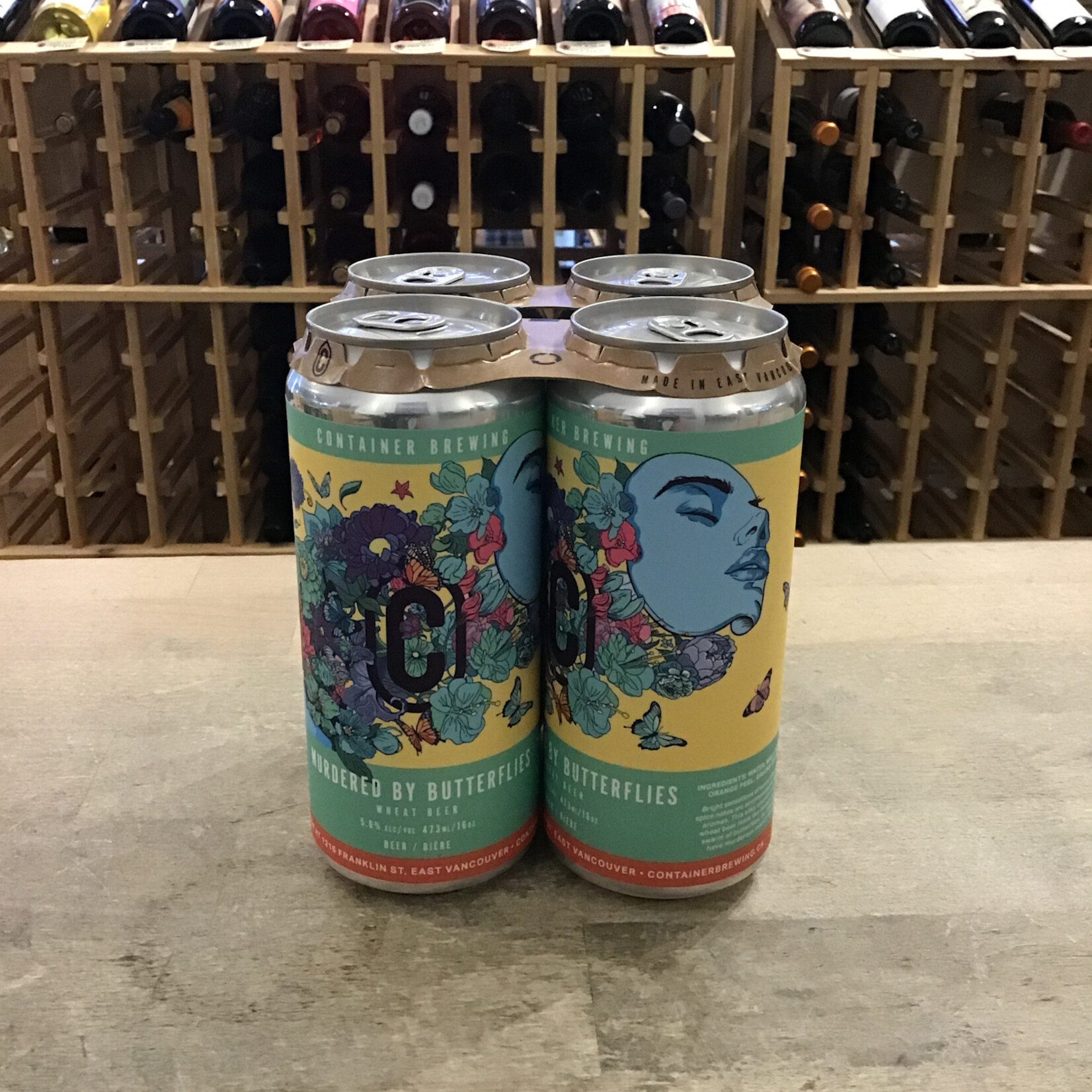 'Murdered by Butterflies' Wheat Beer, Container Brewing 473ml 5.6%