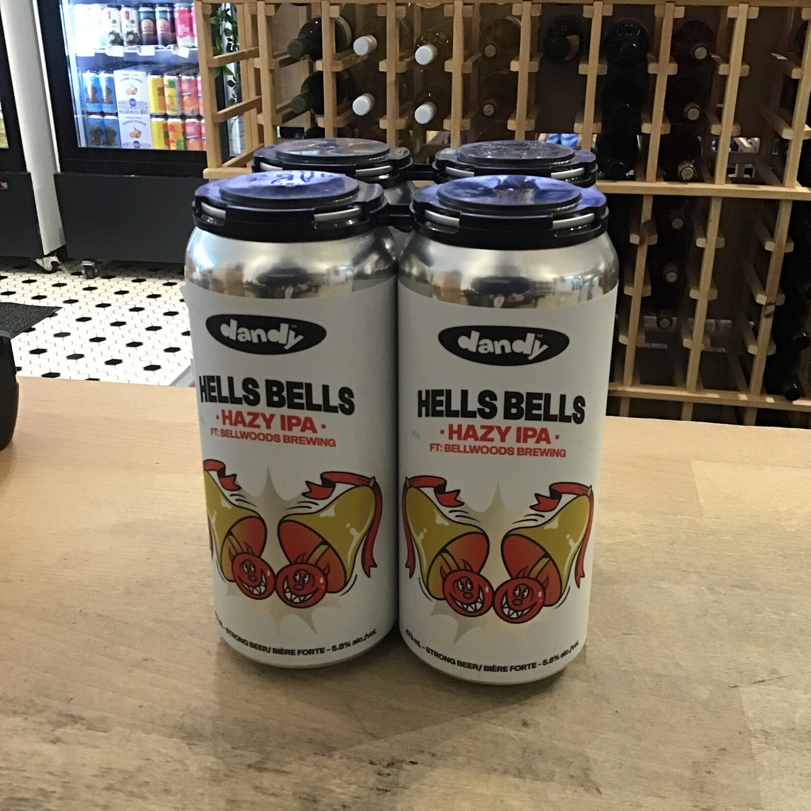 The Dandy 'Hells Bells' Hazy IPA, Dandy & Bellwoods 4x473ml 5.8%