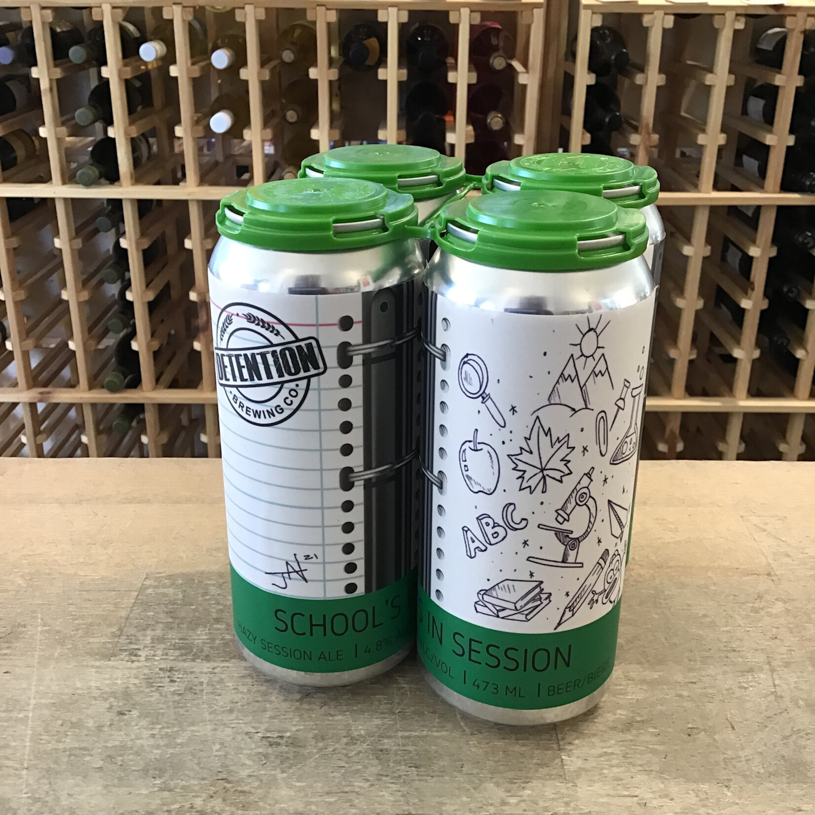 'School's in Session' Hazy Session Ale, Detention Brewing 4x473ml 4.0%