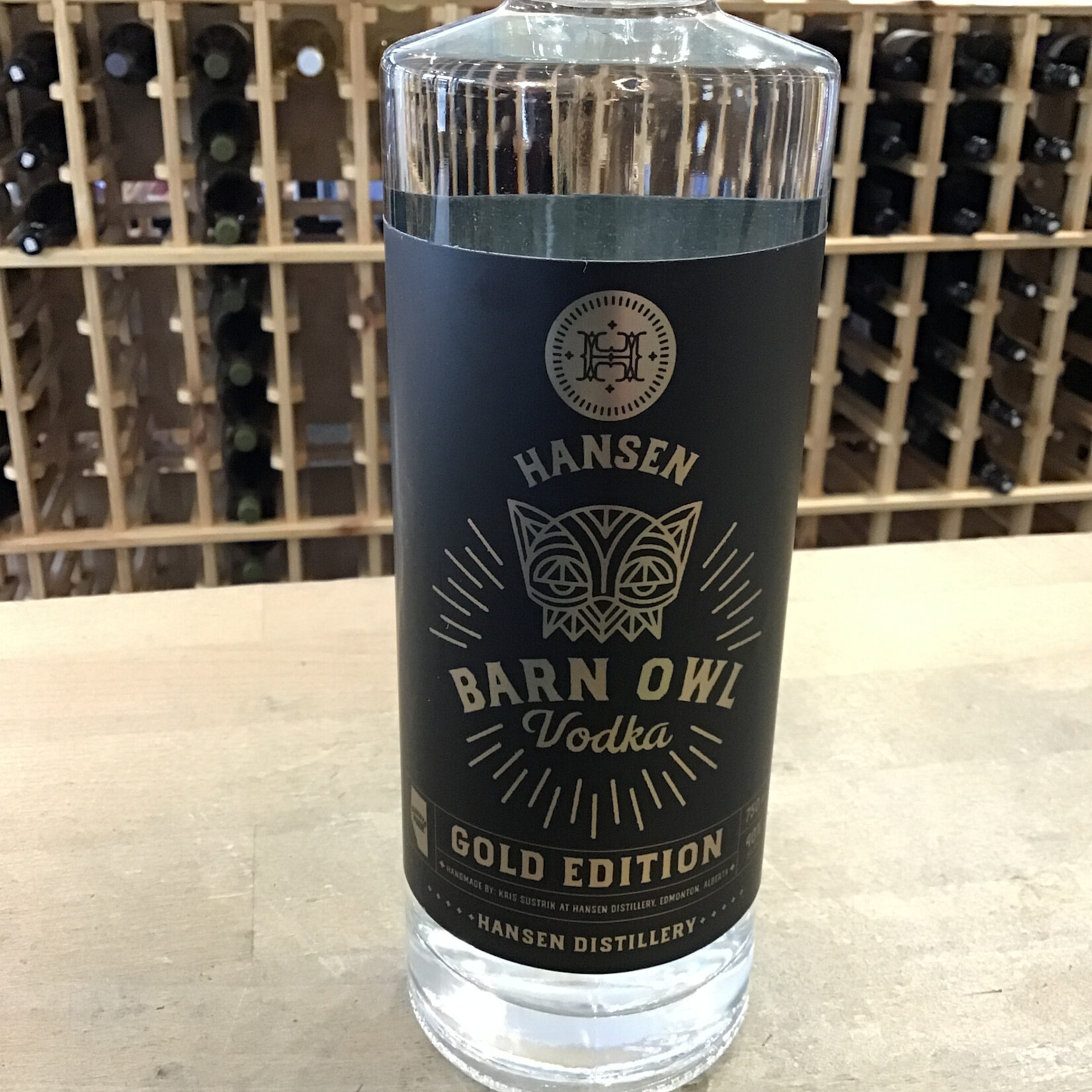 Hansen Hansen ‘Barn Owl' Gold Vodka 750ml 40%