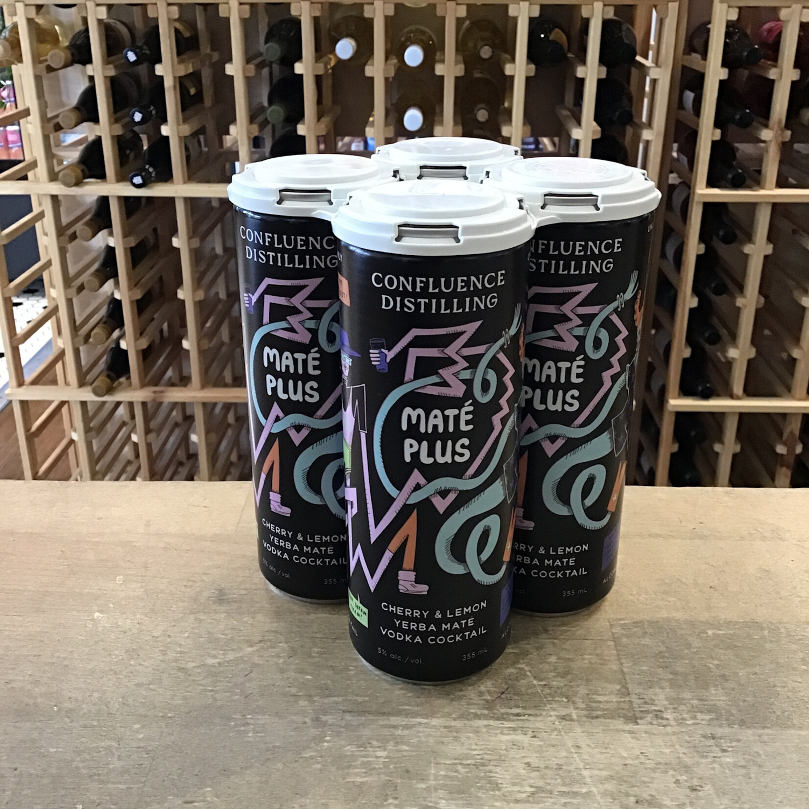 Confluence 'Mate Plus' Yerba Mate Hard Tea, Confluence 4x355ml 5%