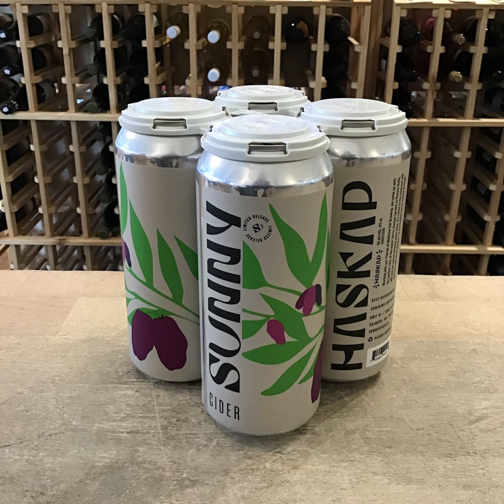 Haskap Apple Cider, Sunny 4x473ml 6.0%