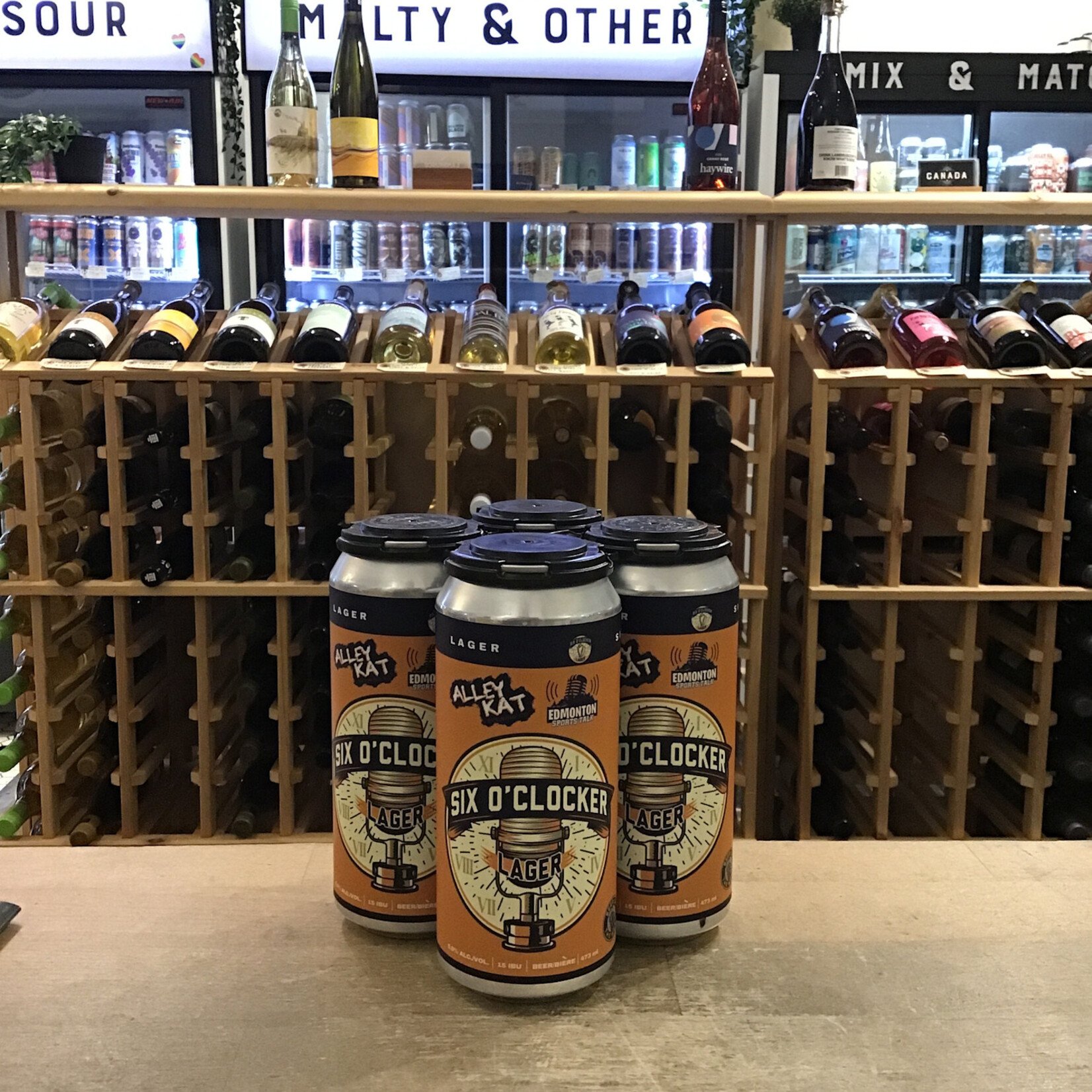 'Six O'Clocker Lager', Alley Kat 4x473ml 5.0%