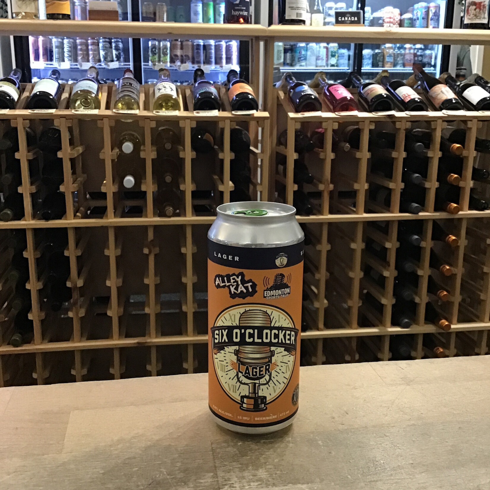 ‘Six O’Clocker’ Lager, Alley Kat 473ml