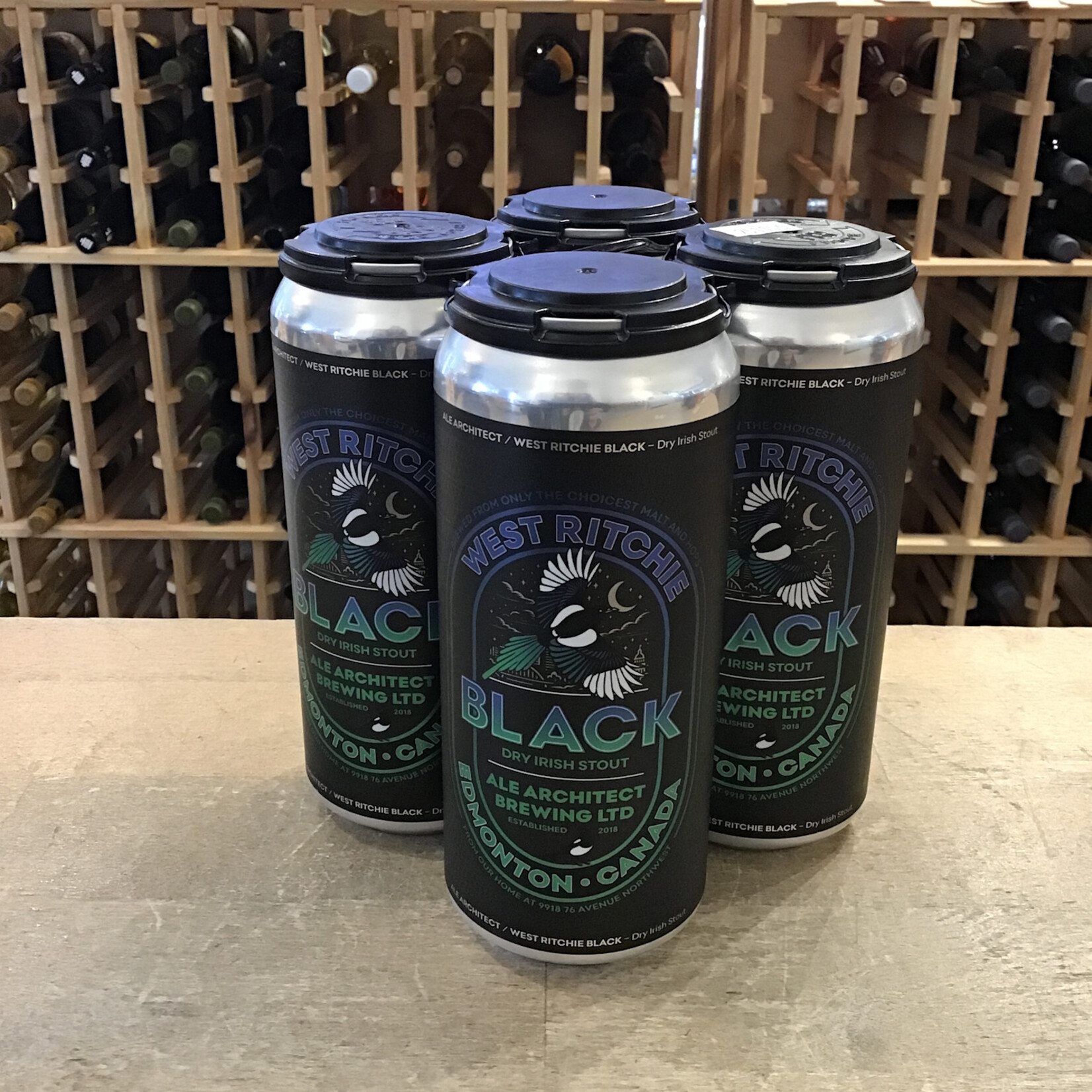 Ale Architect 'West Ritchie Black' Dry Irish Stout, Ale Architect 4x473ml 4.5%