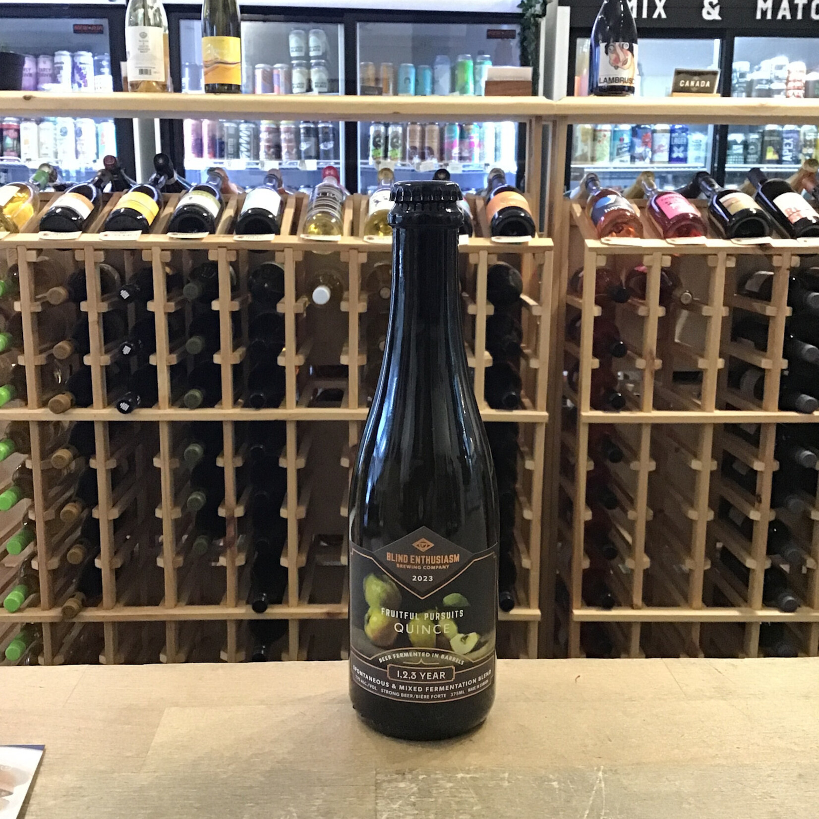 Blind Enthusiasm '2023 Fruitful Pursuit Quince' Mixed Ferment, Blind Enthusiasm 375ml bottle 7.1%