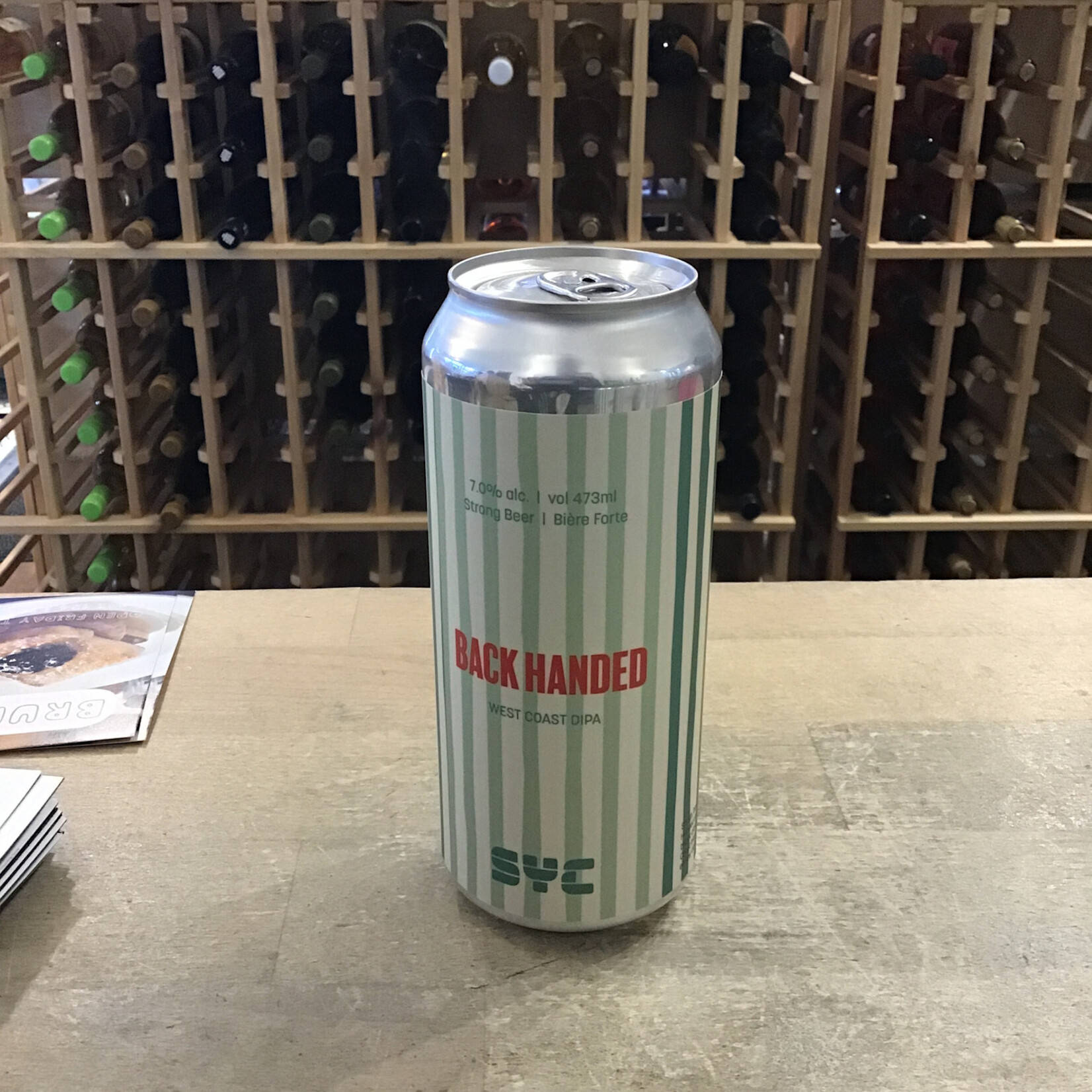 SYC Brewing 'Back Handed' West Coast DIPA, SYC 473ml 7%