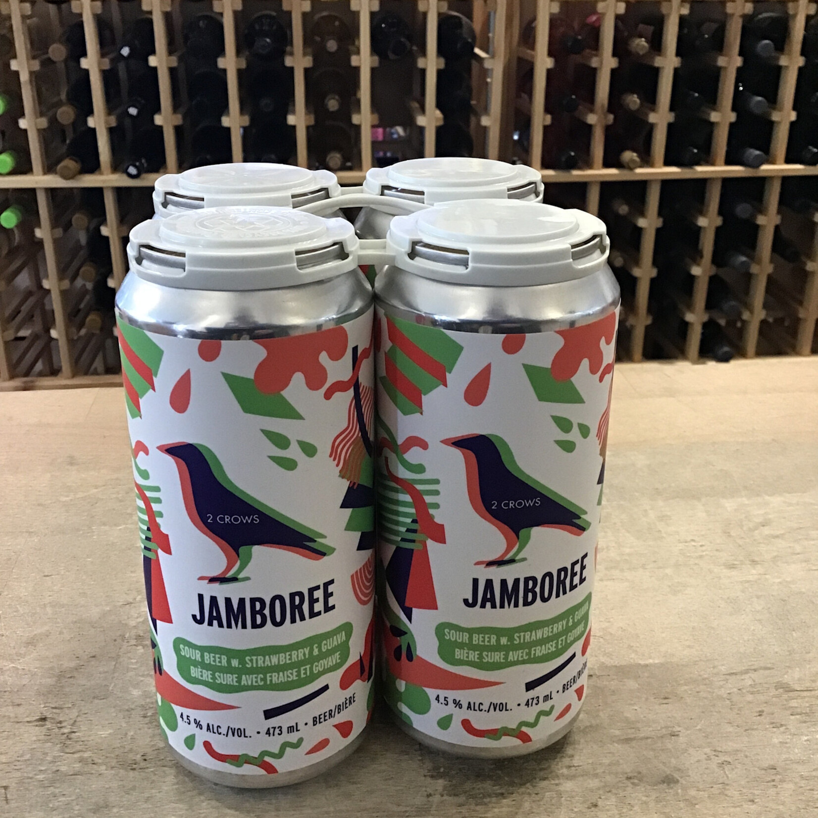 2 Crows 'Jamboree' Strawberry & Guave Sour, 2 Crows 4x473ml 4.8%