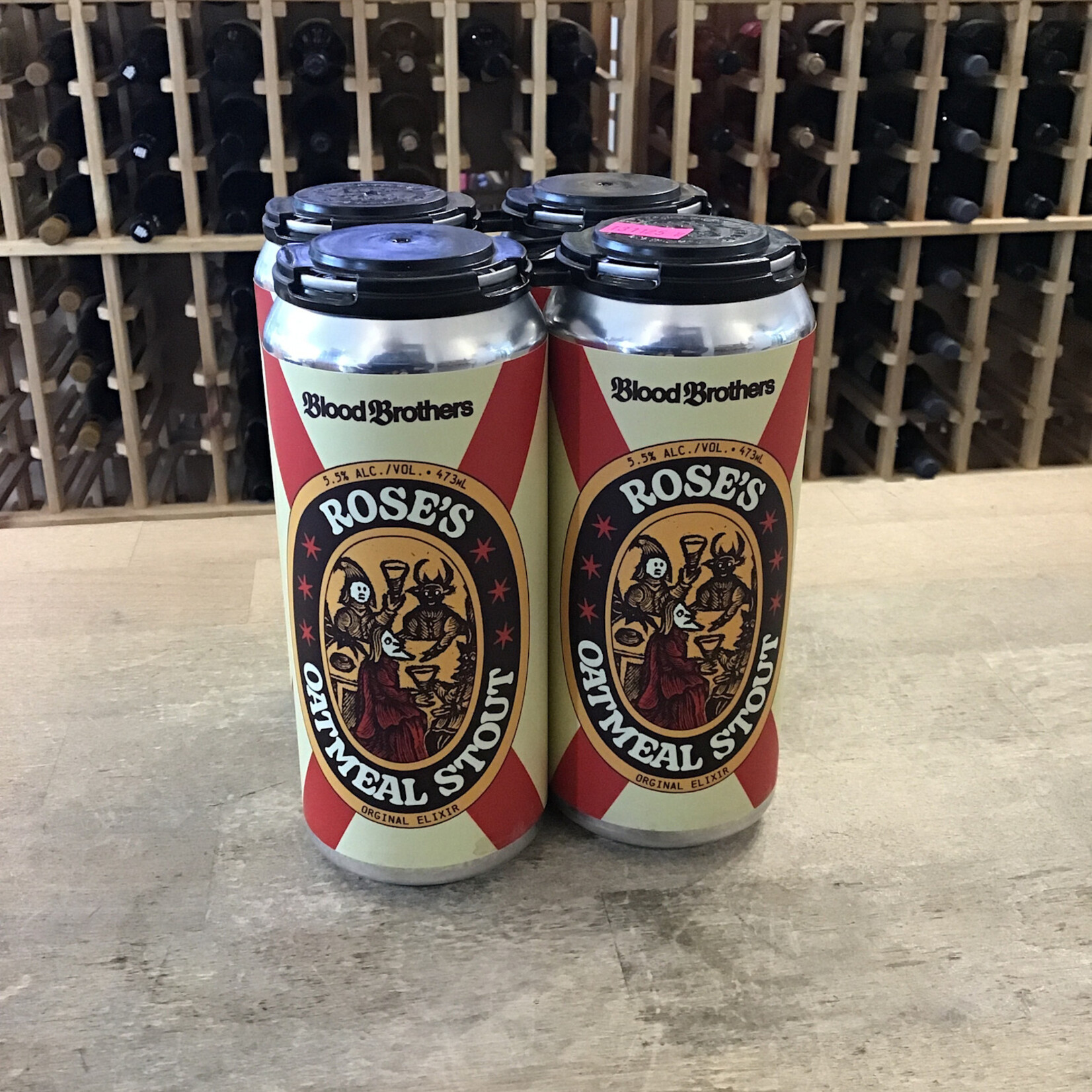 Blood Brothers Brewing 'Rose's' Oatmeal Stout, Blood Brothers 4x473ml 5.5%