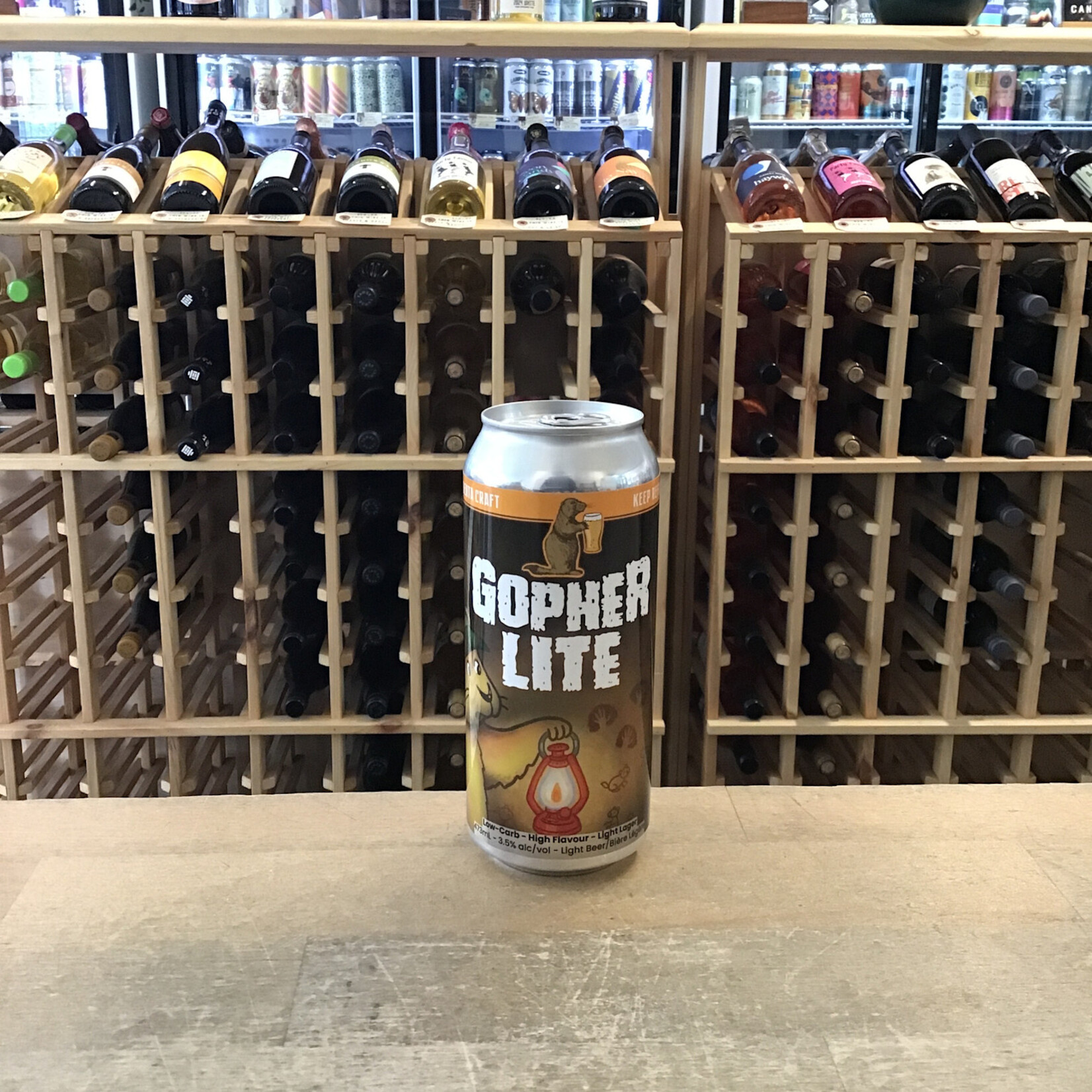 'Gopher Lite' Lager, Prairie Dog 473ml 3.5%