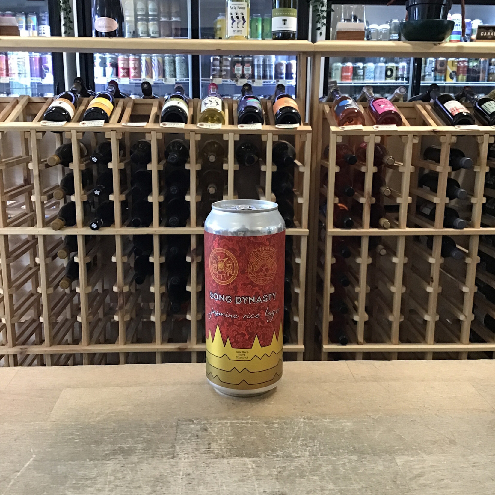 'Song Dynasty' Jasmine Rice Lager, Polyrhythm 473ml 4%