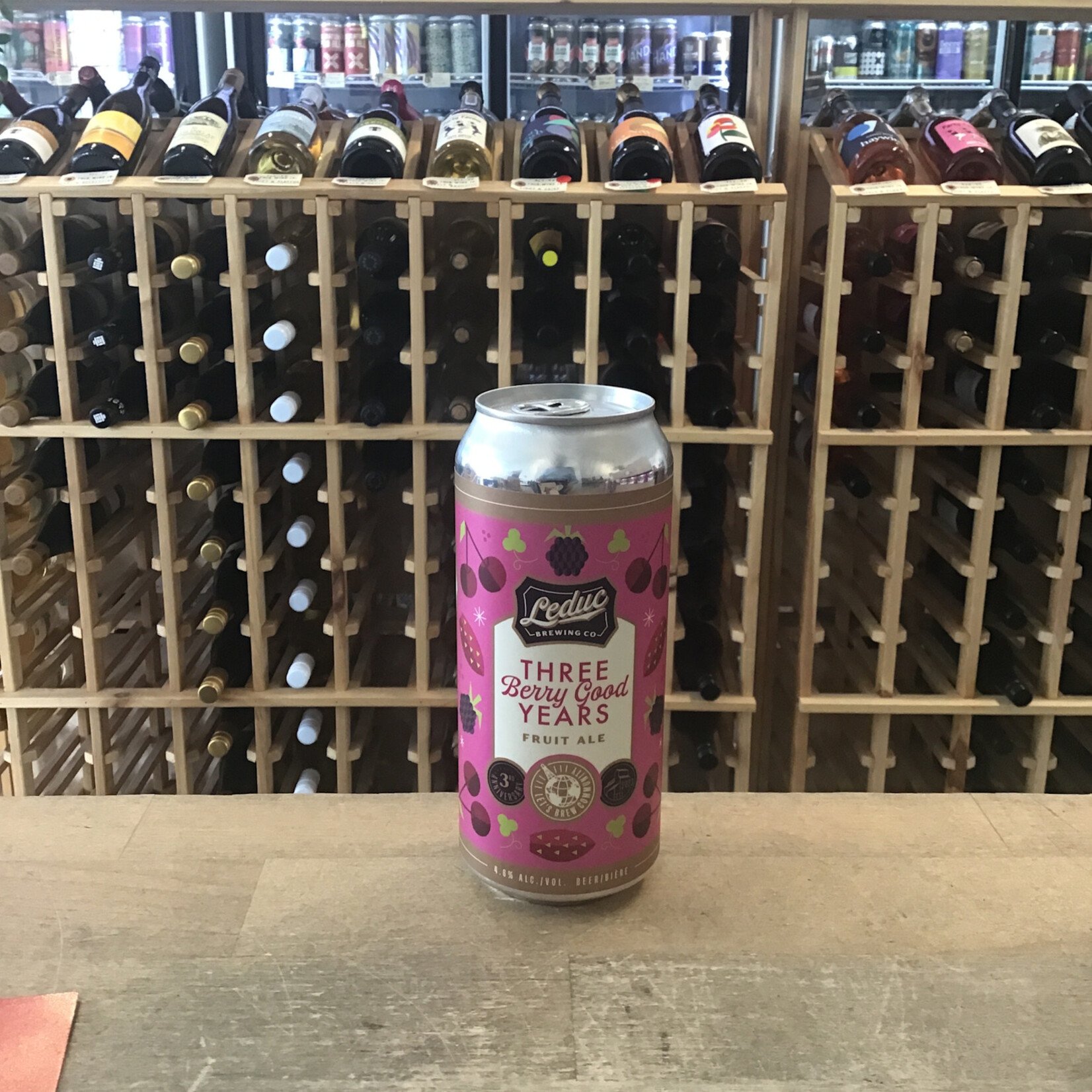 ‘Three Berry Good Years’ Fruit Ale, Leduc Brewing, 473ml 4.6%