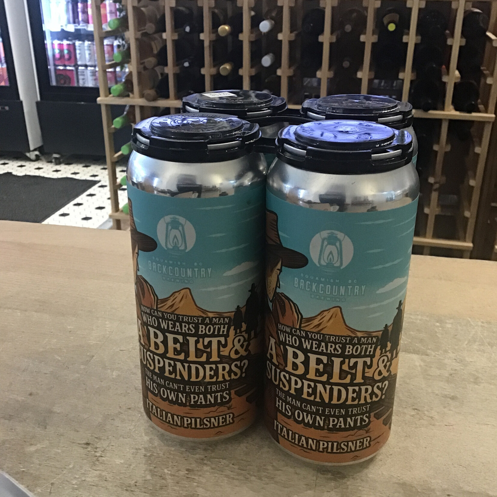 'How can you trust a Man' Pilsner, Backcountry Brewing 4x473ml 5.0%