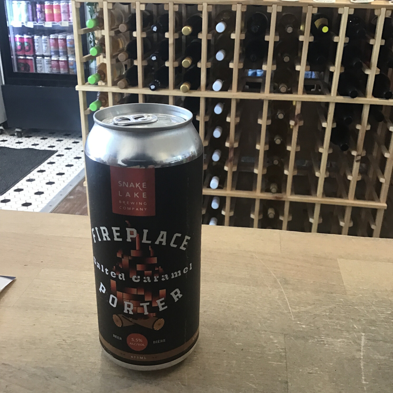 Snake Lake 'Fireplace' Salted Caramel Porter, Snake Lake 473ml 5.5%