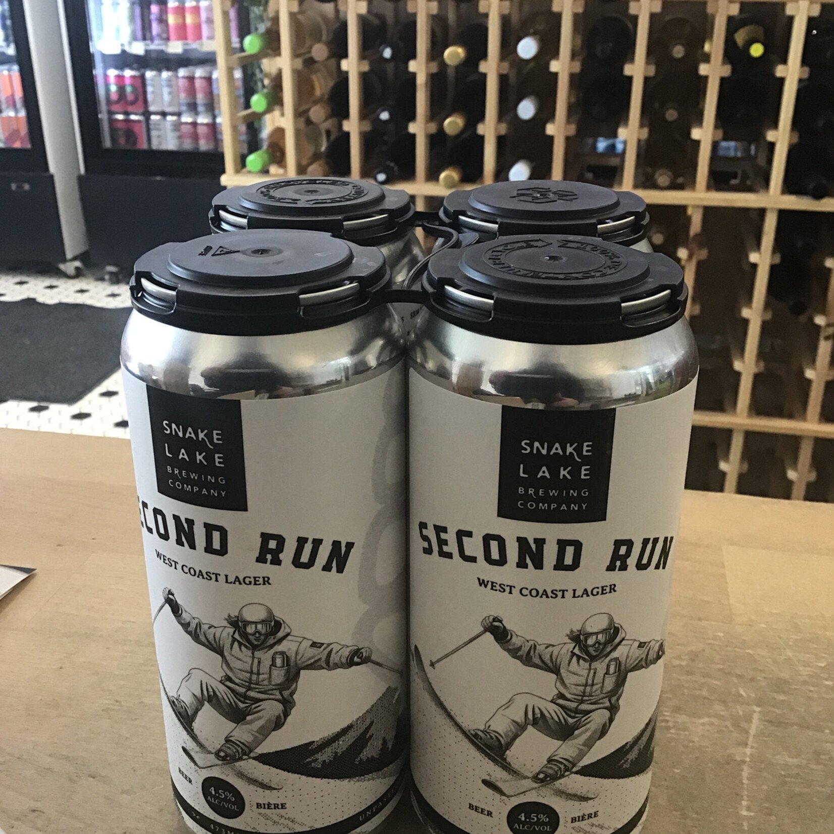 Snake Lake 'Second Run' West Coast Lager, Snake Lake 4x473ml 4.5%