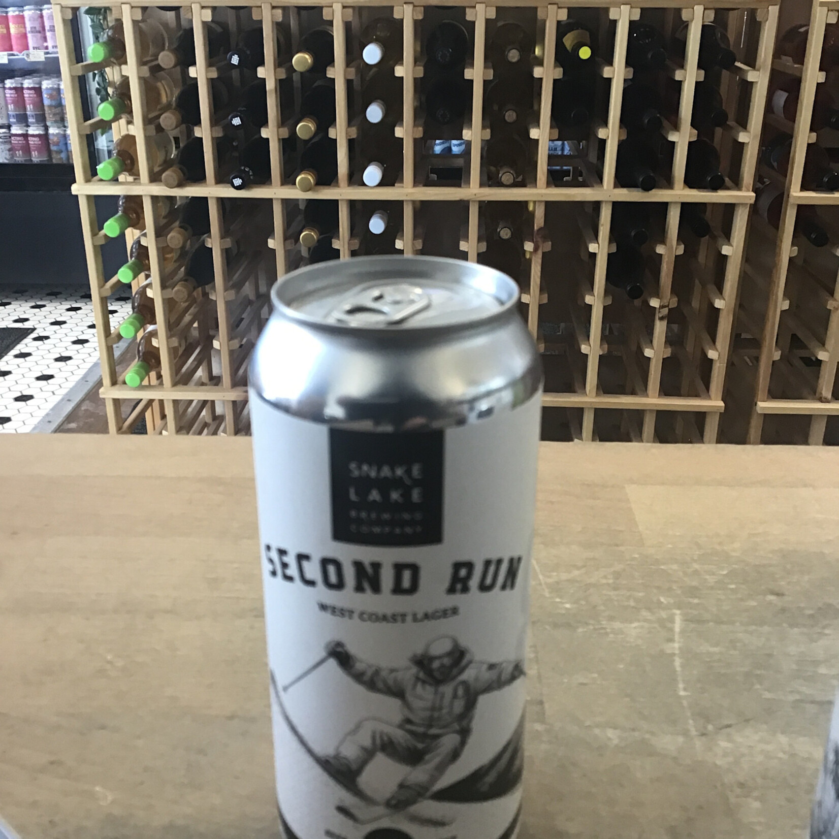 Snake Lake 'Second Run' West Coast Lager, Snake Lake 473ml 4.5%