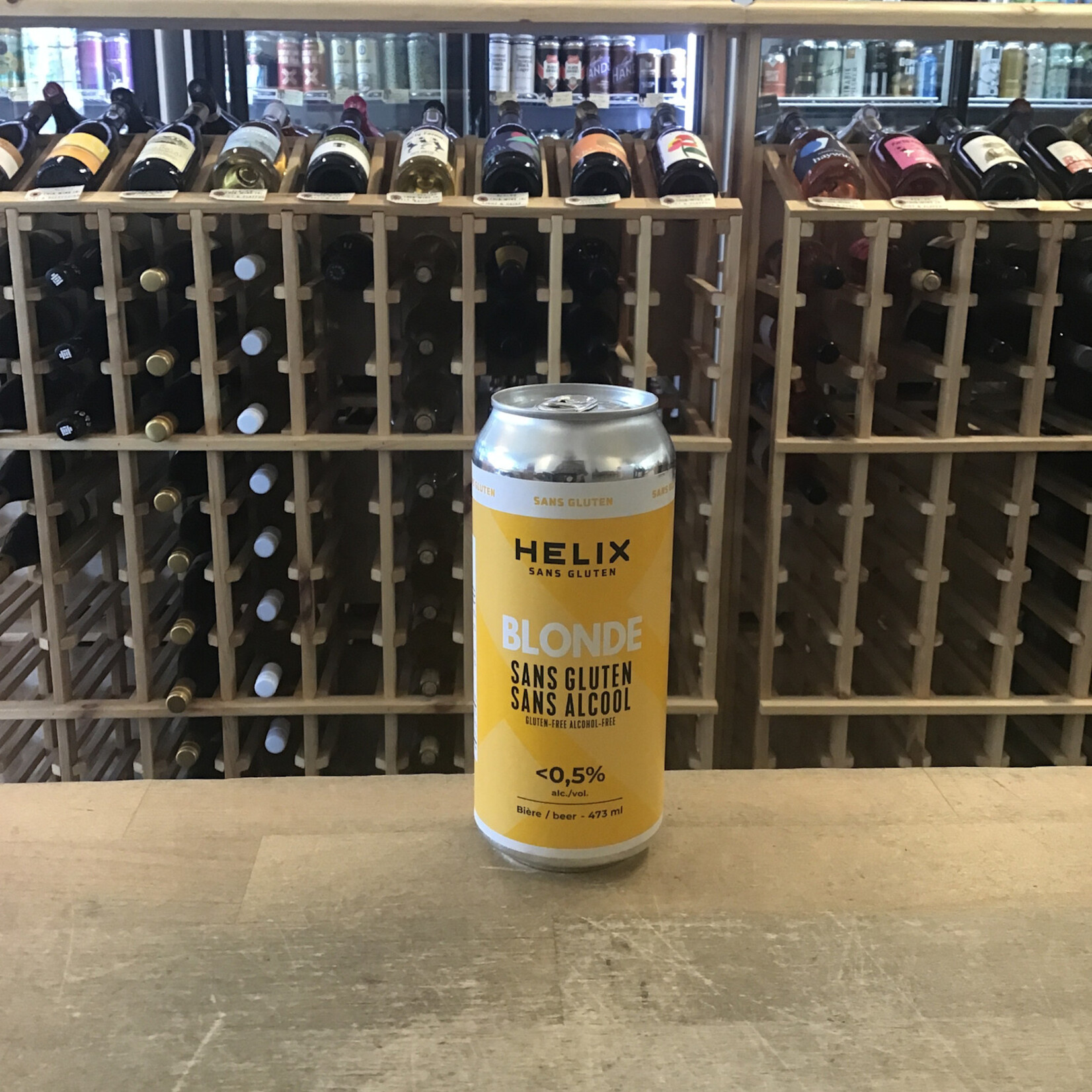 Gluten Free & Non-ALc Blonde Ale, Helix Brewing 473ml 0.5%