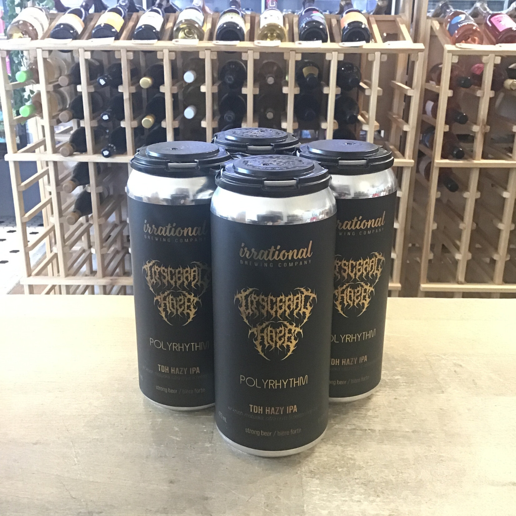 'Visceral Haze' Triple Dry Hopped Hazy IPA, Irrational Brewing 4x473ml 6%