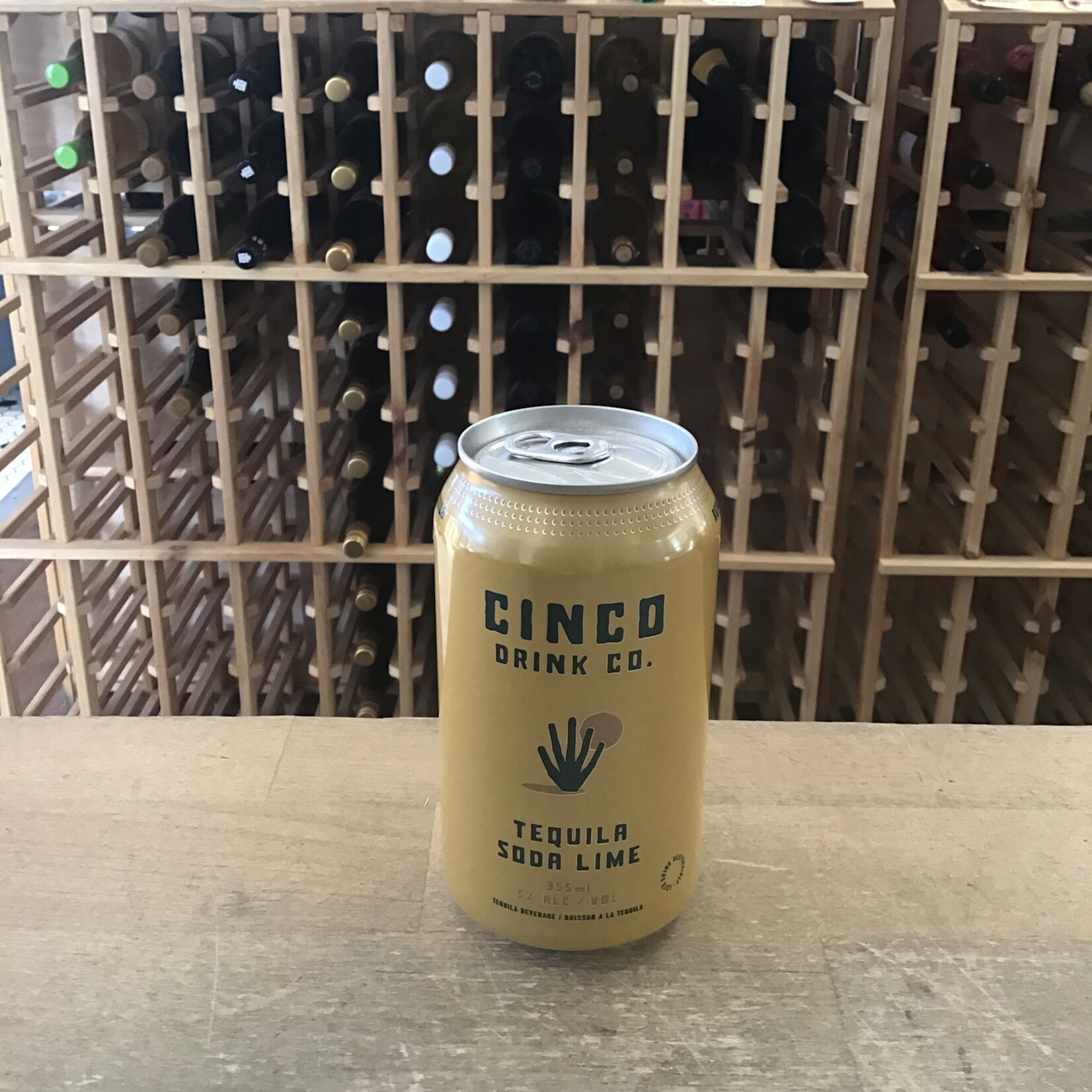 Lime Tequila Soda, Cinco Drink Co. 355ml 5.0%