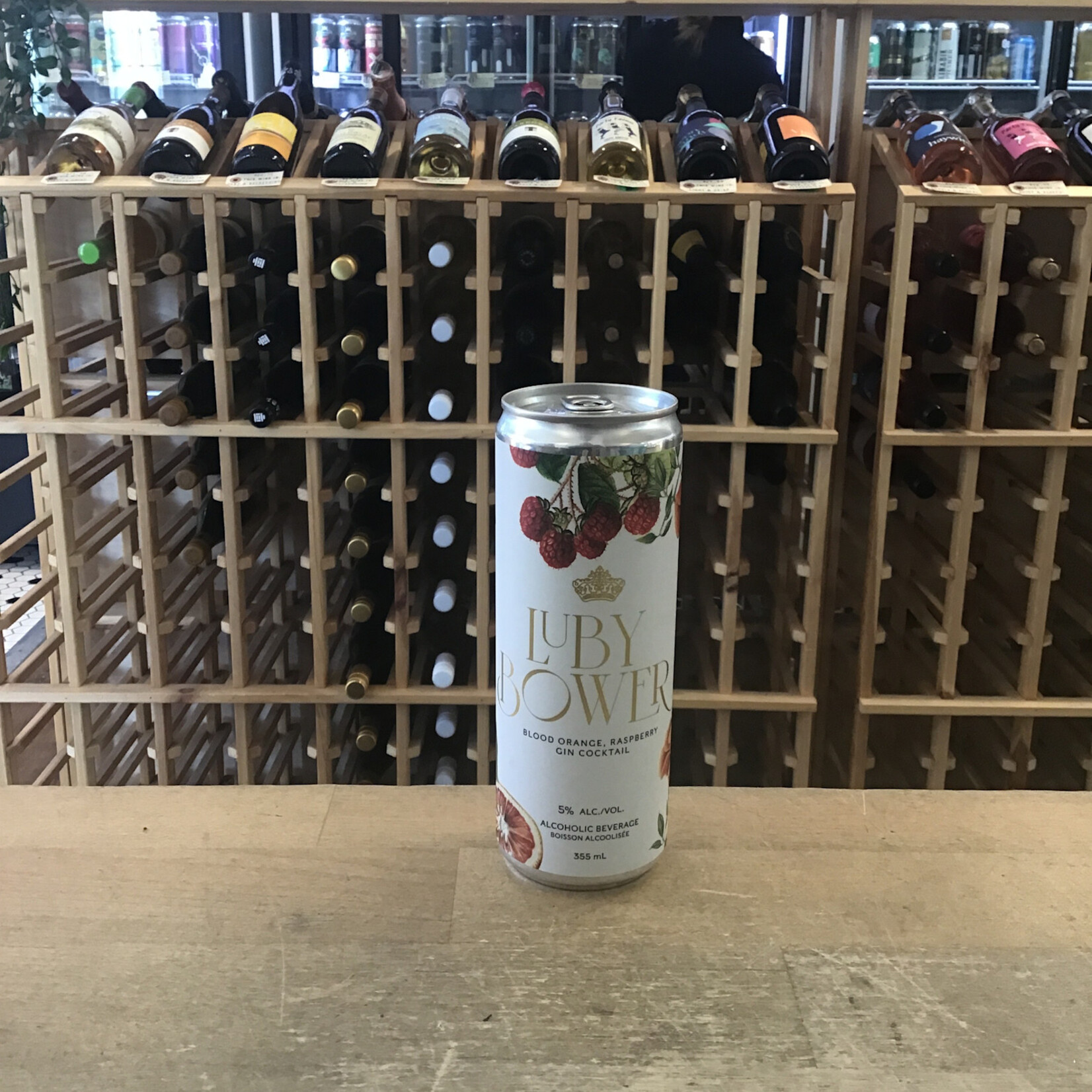 Blood Orange Raspberry Gin Cocktail, Luby Bower 355ml 5.0%