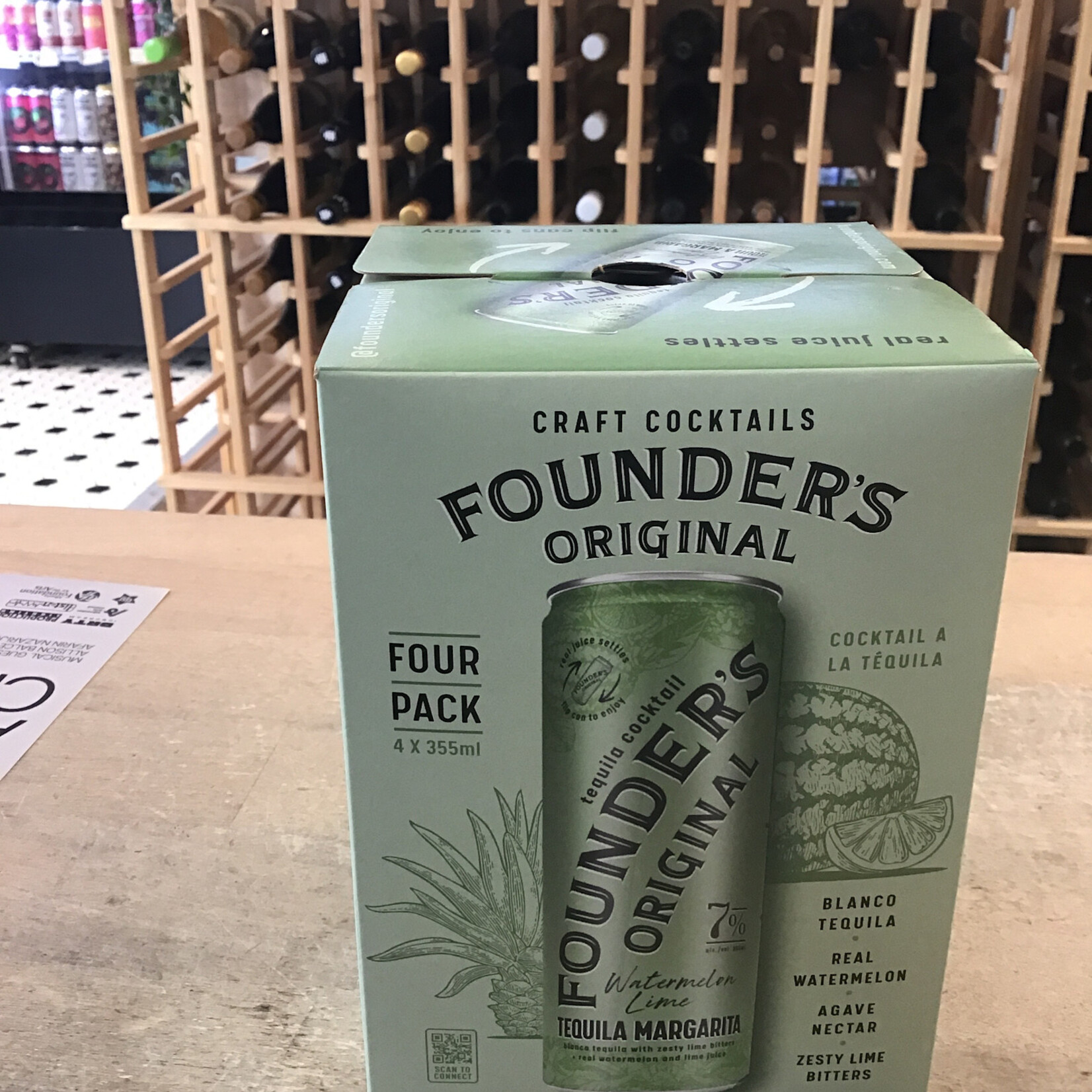 Watermelon Lime Margarita, Founder's 4x355ml 7.0%