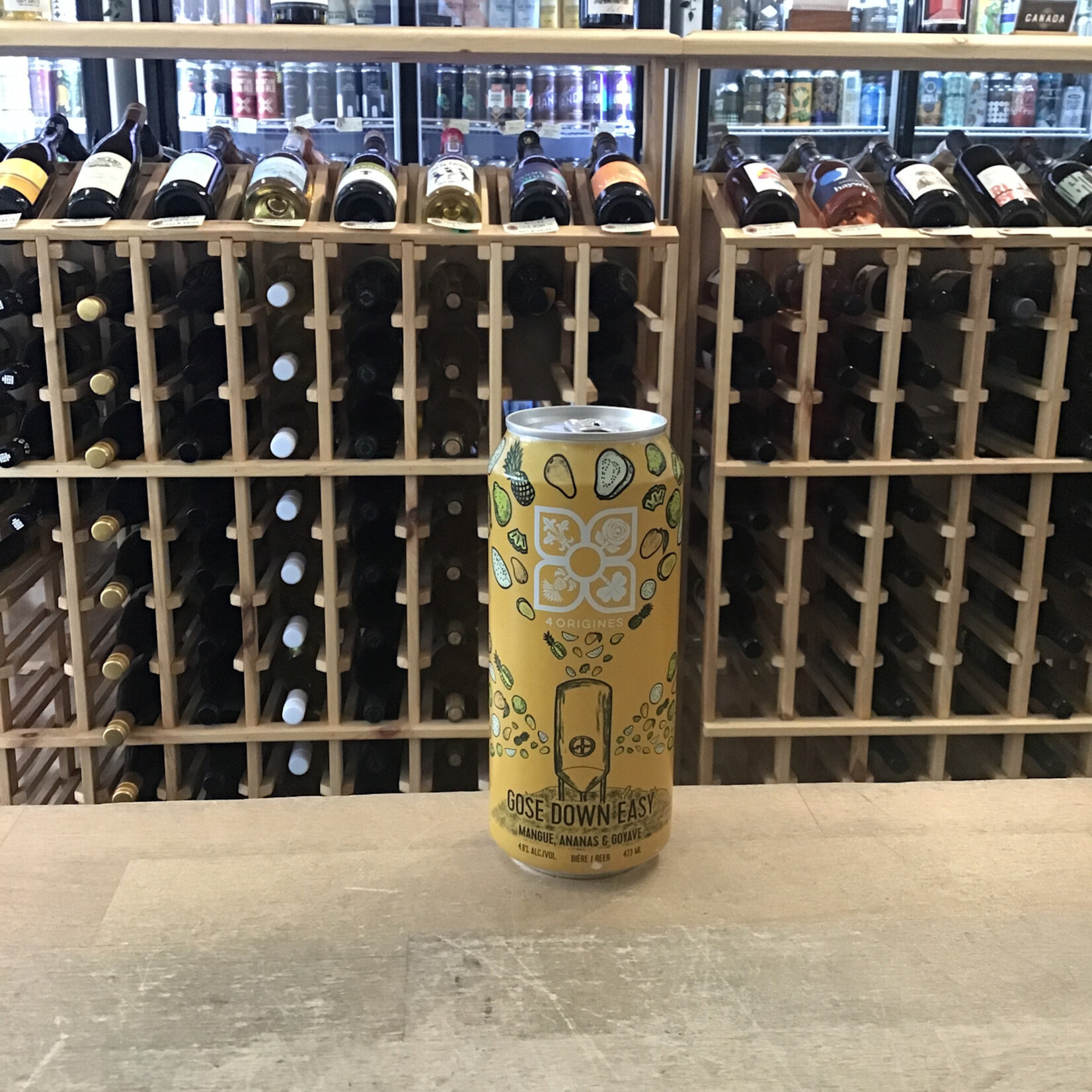 'Gose down Easy' Mango/Banana/Guava Gose, 4 Origines 473ml 4.8%