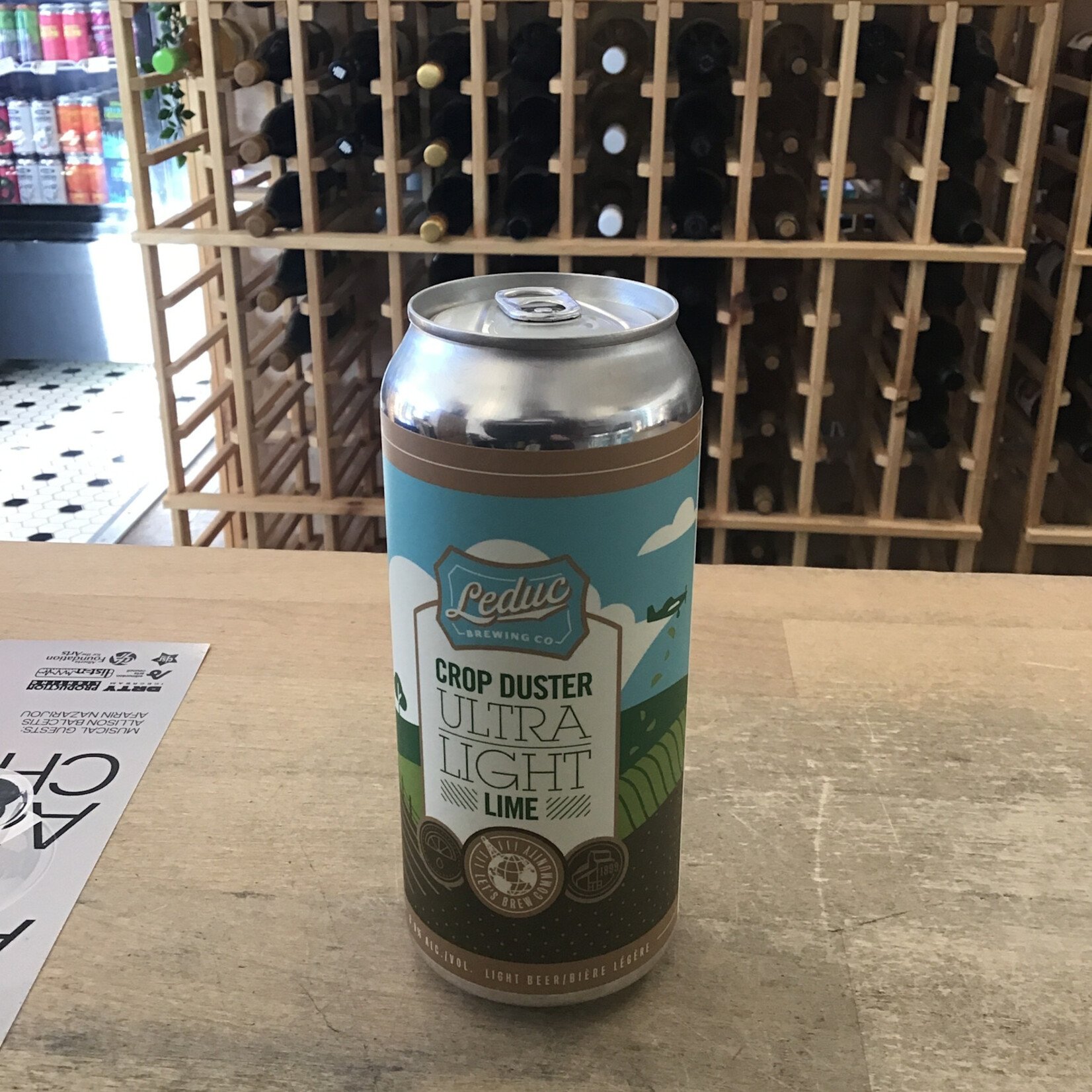 'Crop Duster' Ultra Light Lager with Lime, Leduc Brewing 473ml 3.9%