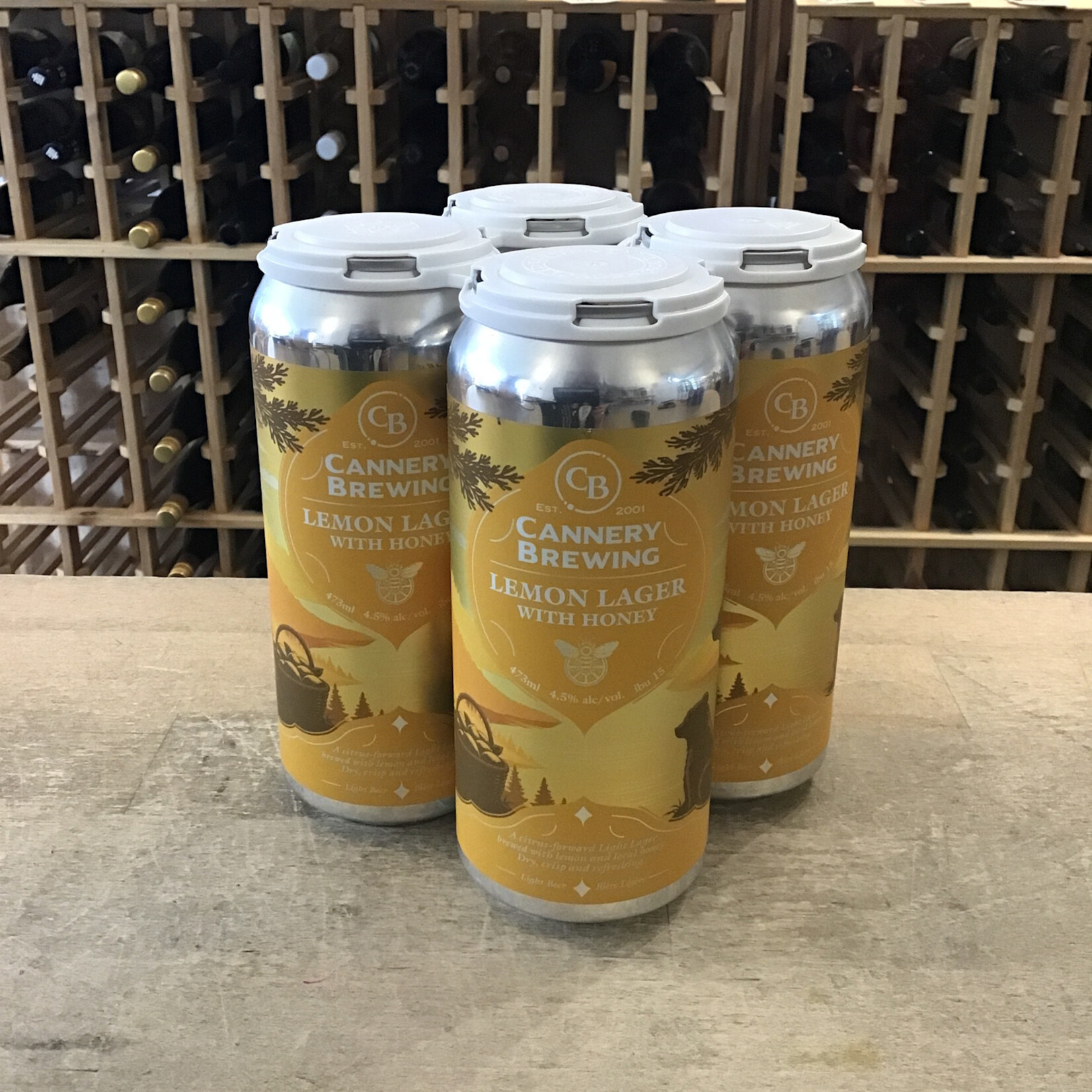 Cannery Lemon Lager with Honey, Cannery Brewing 4x473ml 4.5%