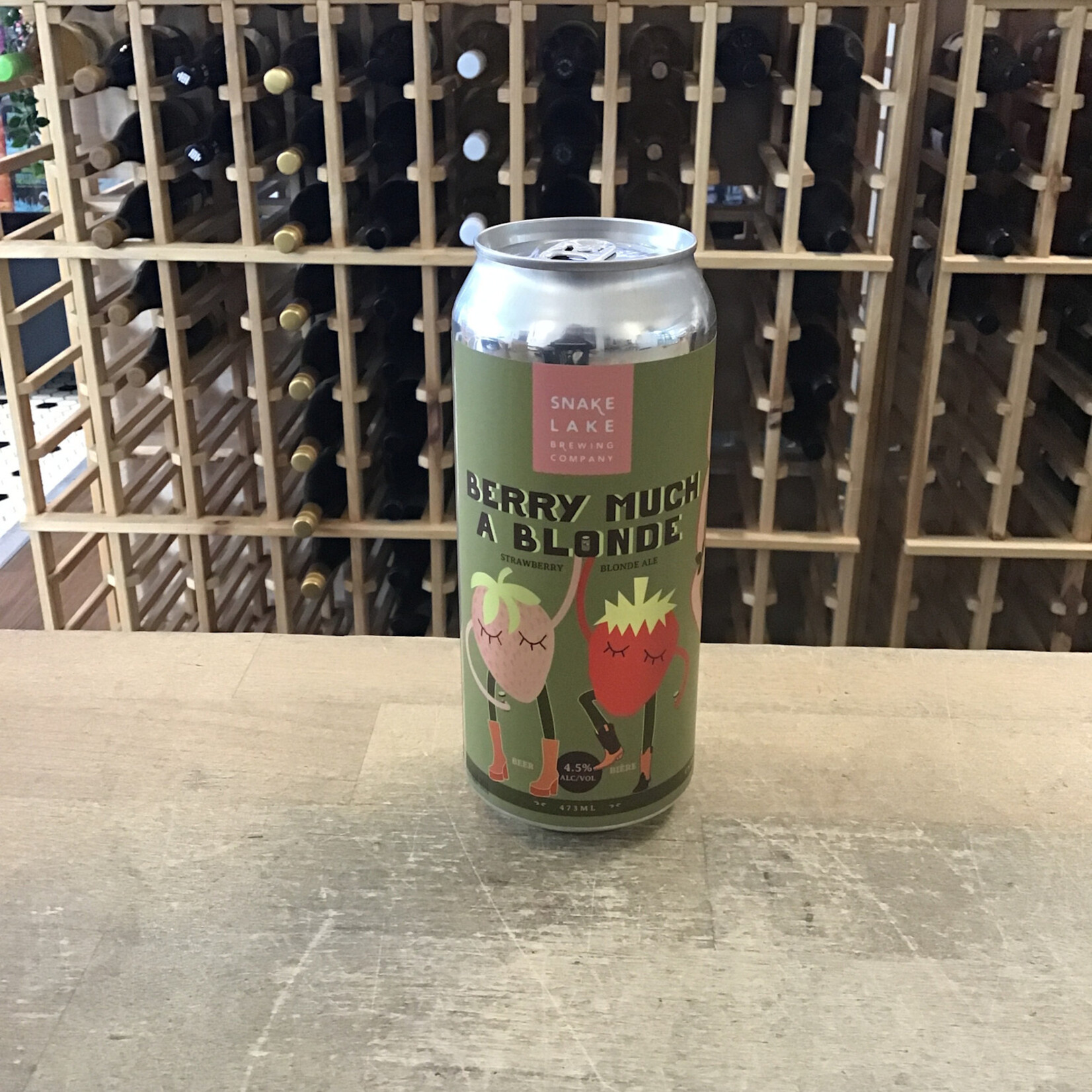 Snake Lake 'Berry Much A Blonde' Strawberry Blonde Ale, Snake Lake Brewing 473ml 4.5%