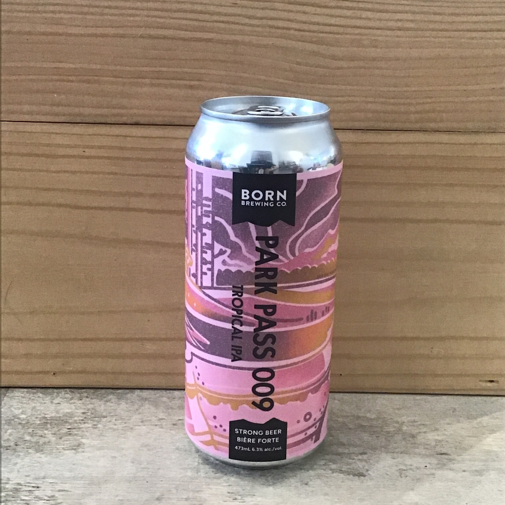 'Park Pass 009' Tropical NEIPA, Born Brewing 473ml 6.3%