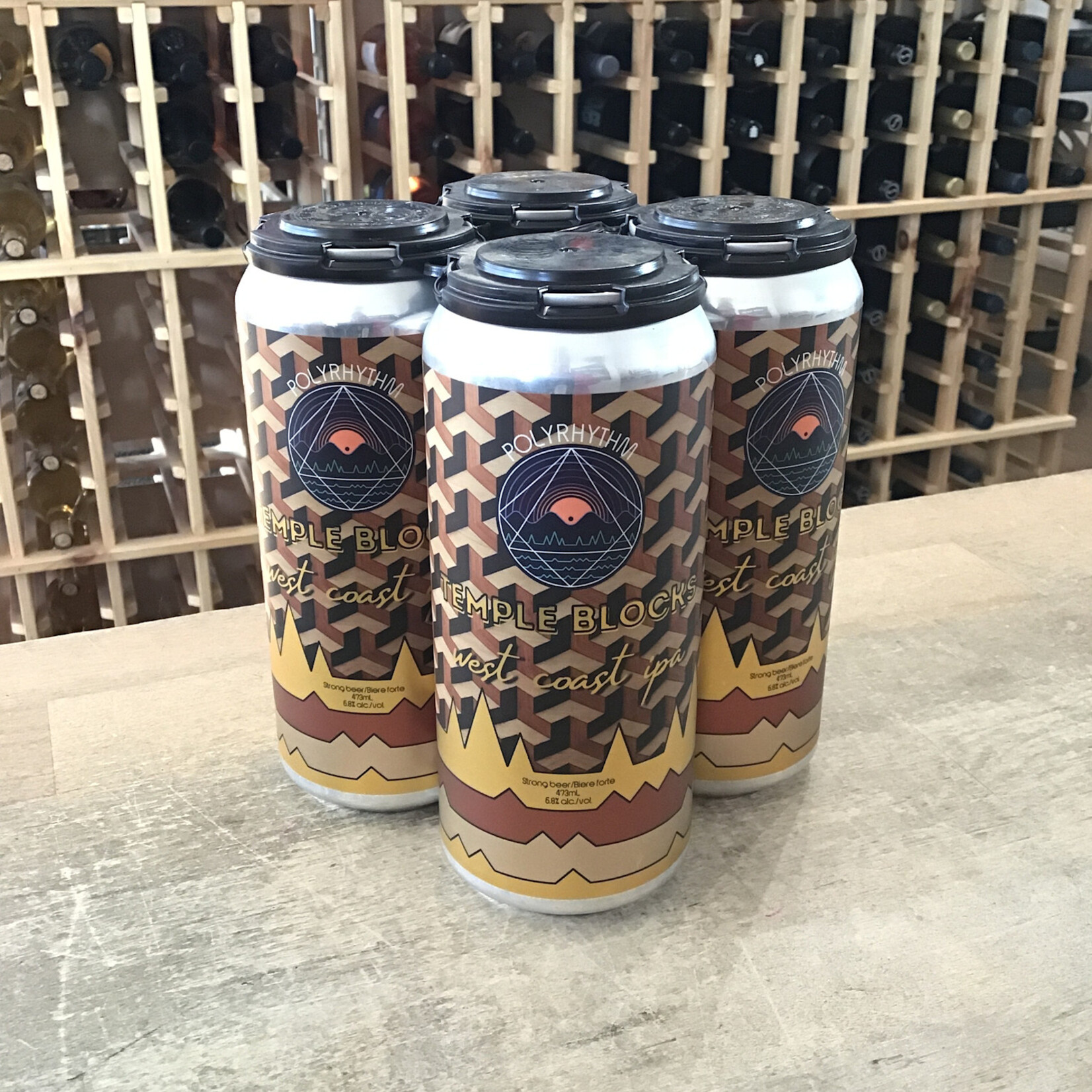 'Temple Blocks' West Coast IPA, Polyrhythm 4x473ml 6%