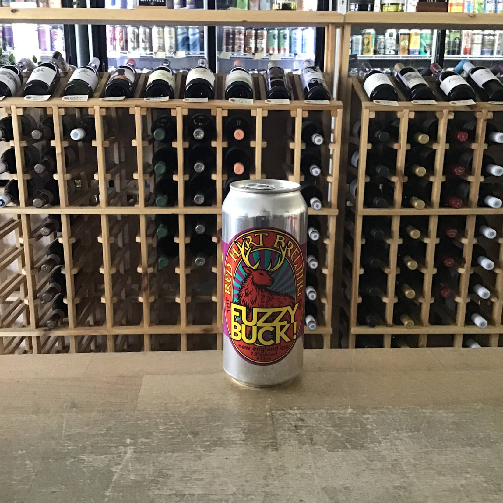 The Red Hart Brewing Co. 'Fuzzy Buck' NEIPA, Red Hart Brewing 473ml 7.3%