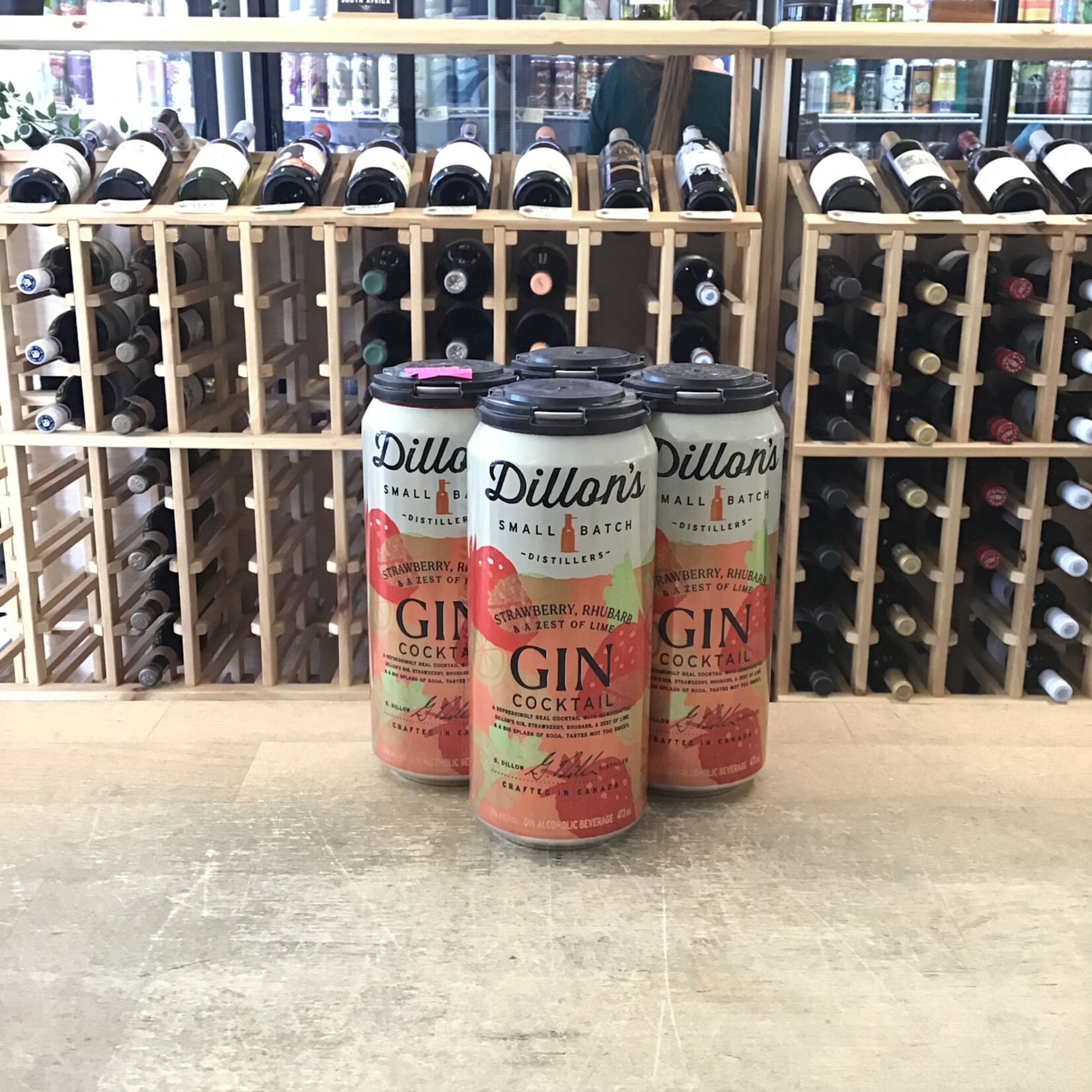 Strawberry Rhubarb Lime Gin Cocktail, Dillon's 4x473ml 5%