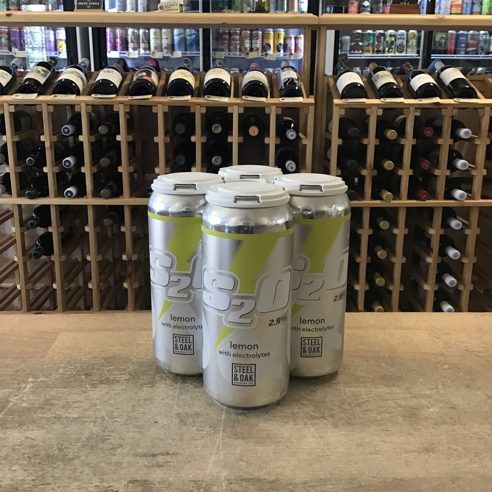 Steel & Oak 'S2O' Electrolyte Lemon Pale Ale, Steel & Oak 4x473ml 2.9%