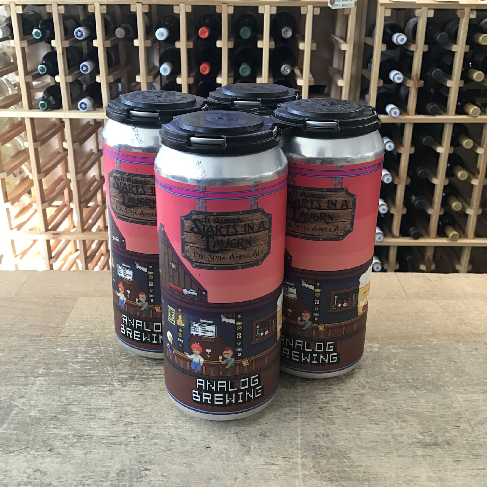 Analog 'It Started In A Tavern' Amber Pub Ale, Analog Brewing 4x473ml 4%